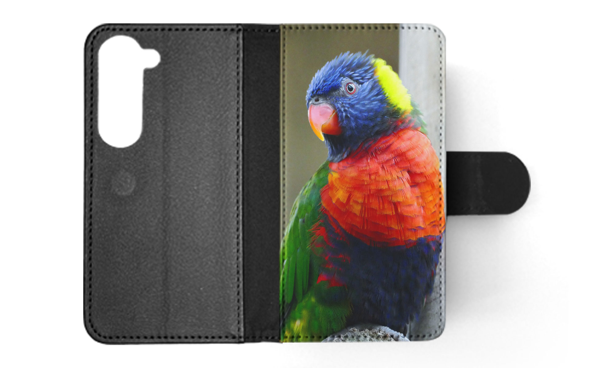 FLIP CASE FOR SAMSUNG GALAXY|COLORFUL RAINBOW BIRD PARROT 356 - Picture 34 of 120
