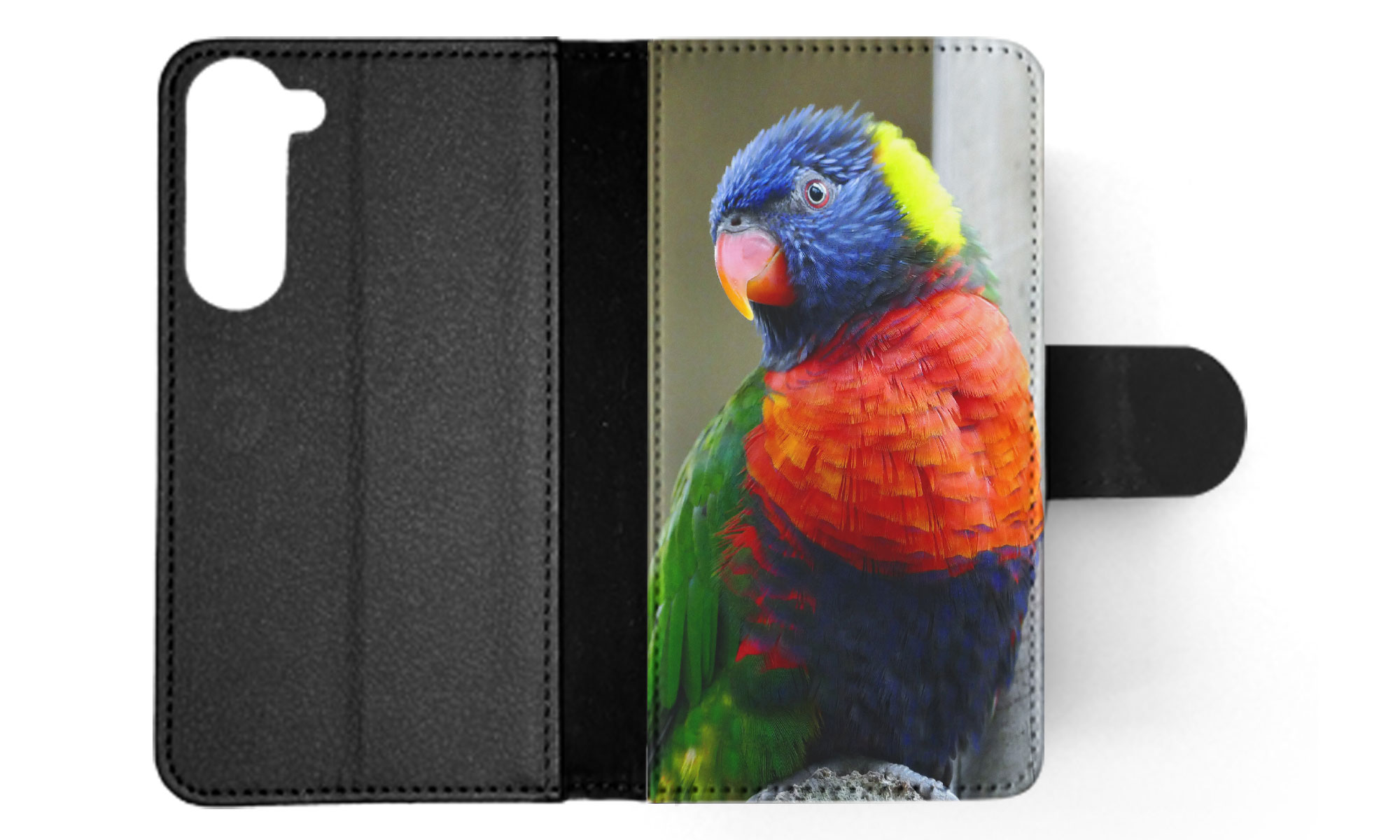 FLIP CASE FOR SAMSUNG GALAXY|COLORFUL RAINBOW BIRD PARROT 356 - Picture 29 of 120
