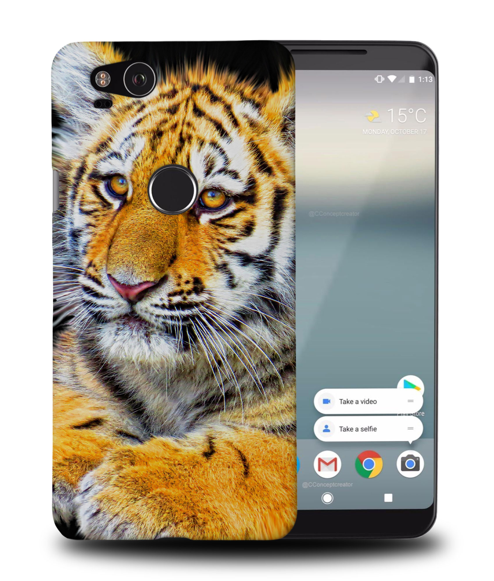 FUNDA FUNDA PARA GOOGLE PIXEL|LINDO BEBÉ TIGRE CUB ANIMAL - Imagen 9 de 11
