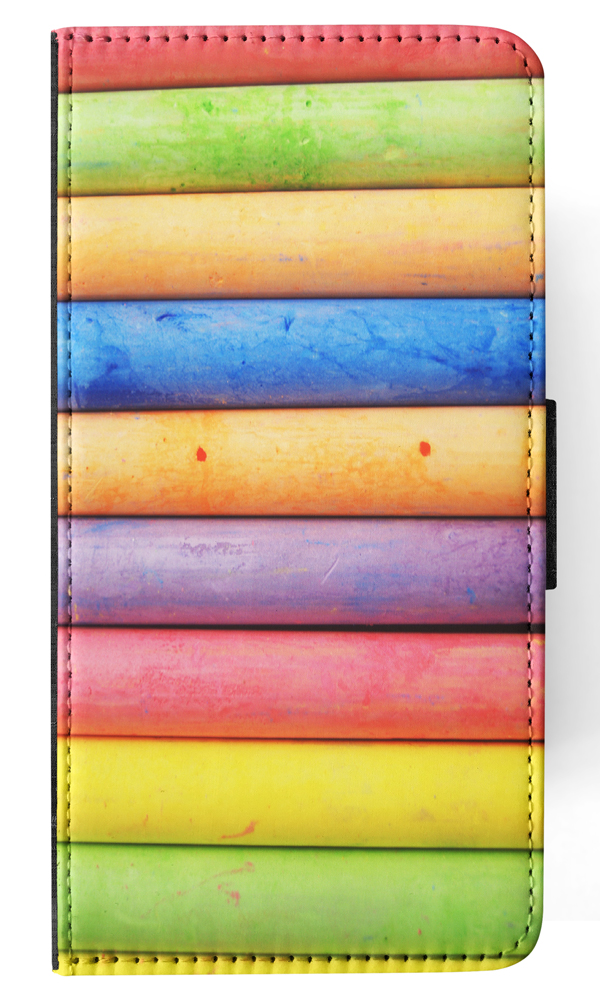 FLIP CASE FOR SAMSUNG GALAXY|RAINBOW CHALK STACKED PATTERN #2 - Picture 72 of 120