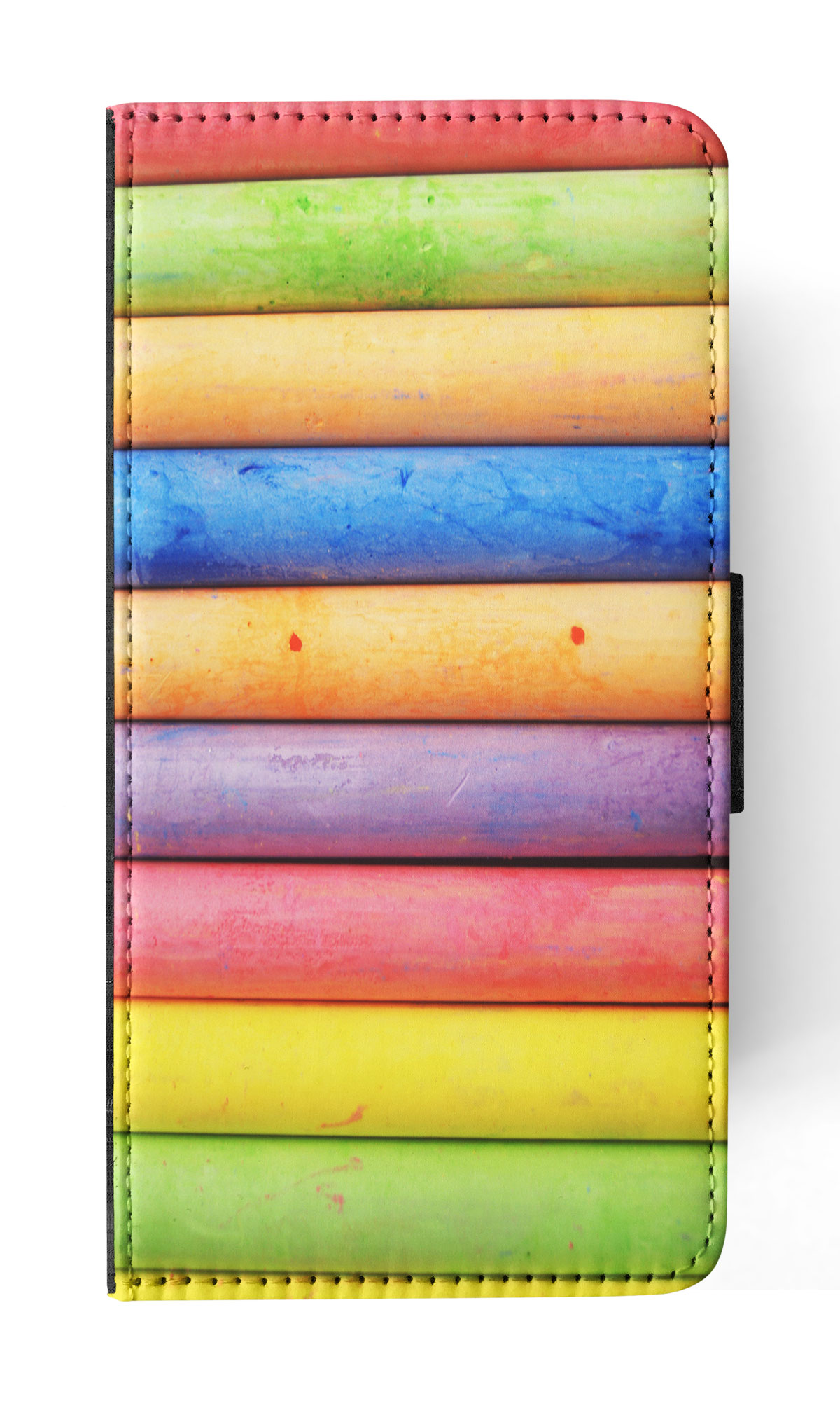 FLIP CASE FOR SAMSUNG GALAXY|RAINBOW CHALK STACKED PATTERN #2 - Picture 47 of 120