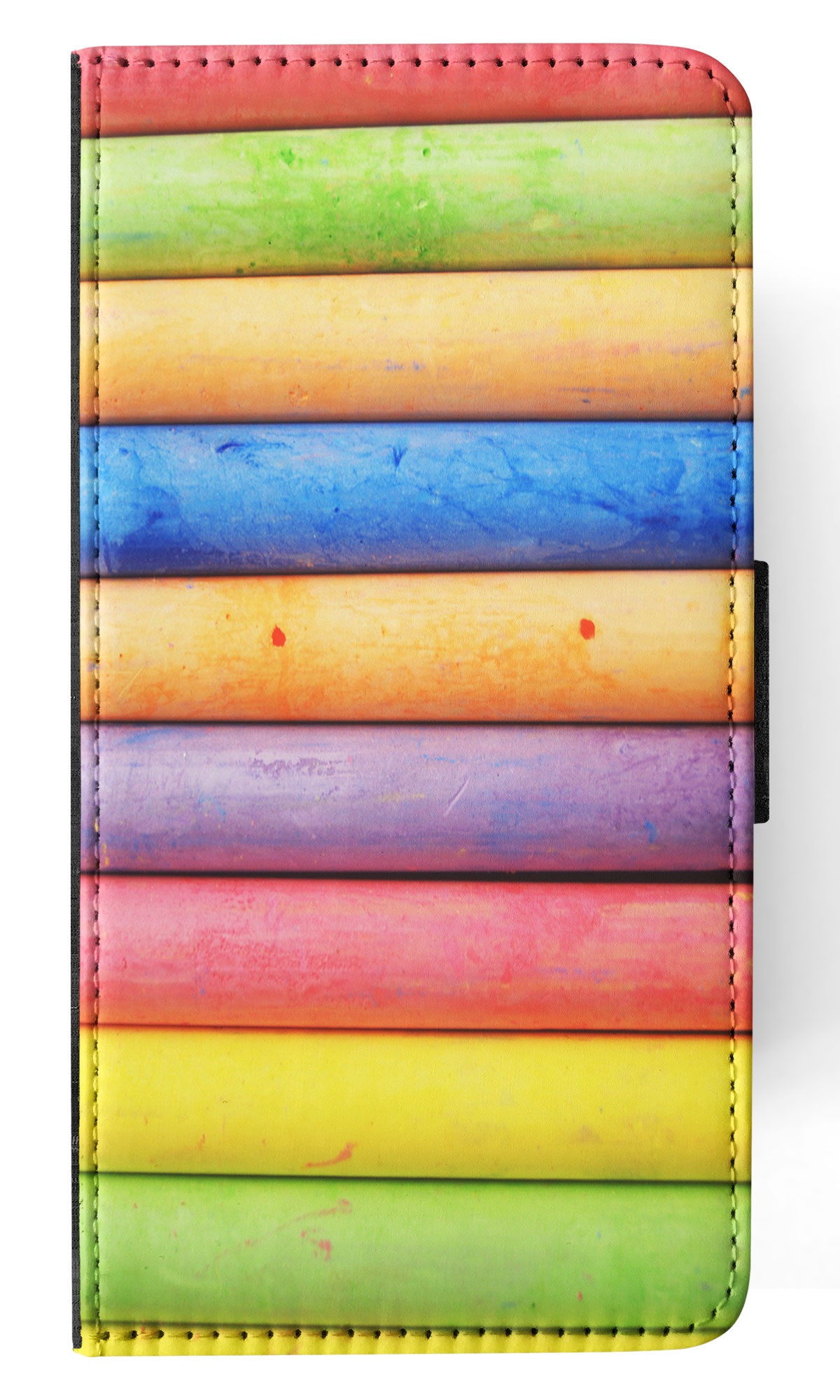 FLIP CASE FOR SAMSUNG GALAXY|RAINBOW CHALK STACKED PATTERN #2 - Picture 42 of 120