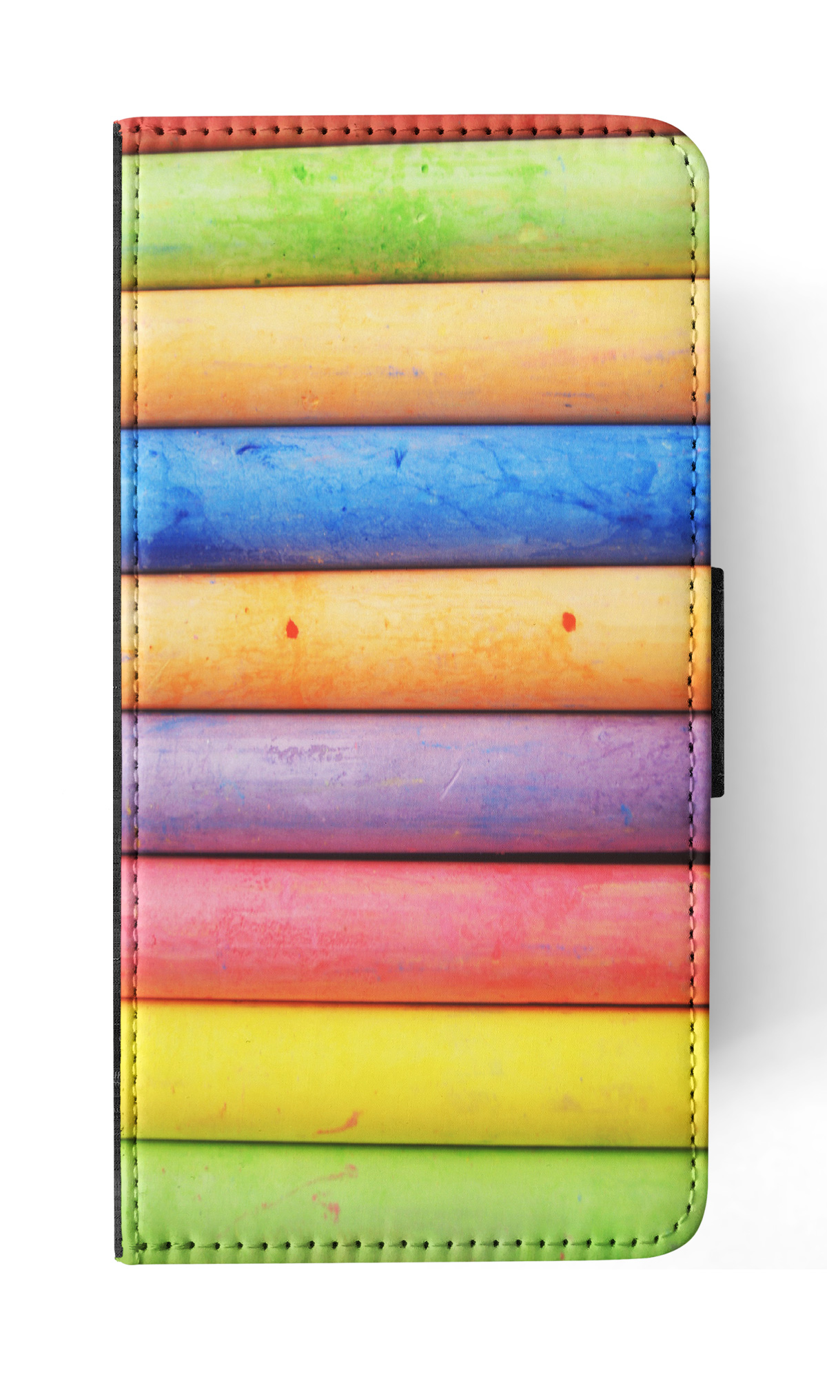 FLIP CASE FOR SAMSUNG GALAXY|RAINBOW CHALK STACKED PATTERN #2 - Picture 17 of 120