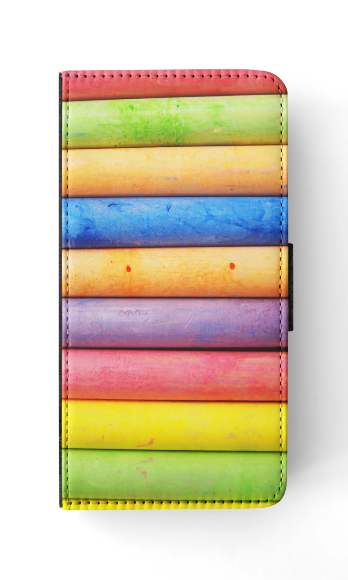 FLIP CASE FOR SAMSUNG GALAXY|RAINBOW CHALK STACKED PATTERN #2 - Picture 32 of 120