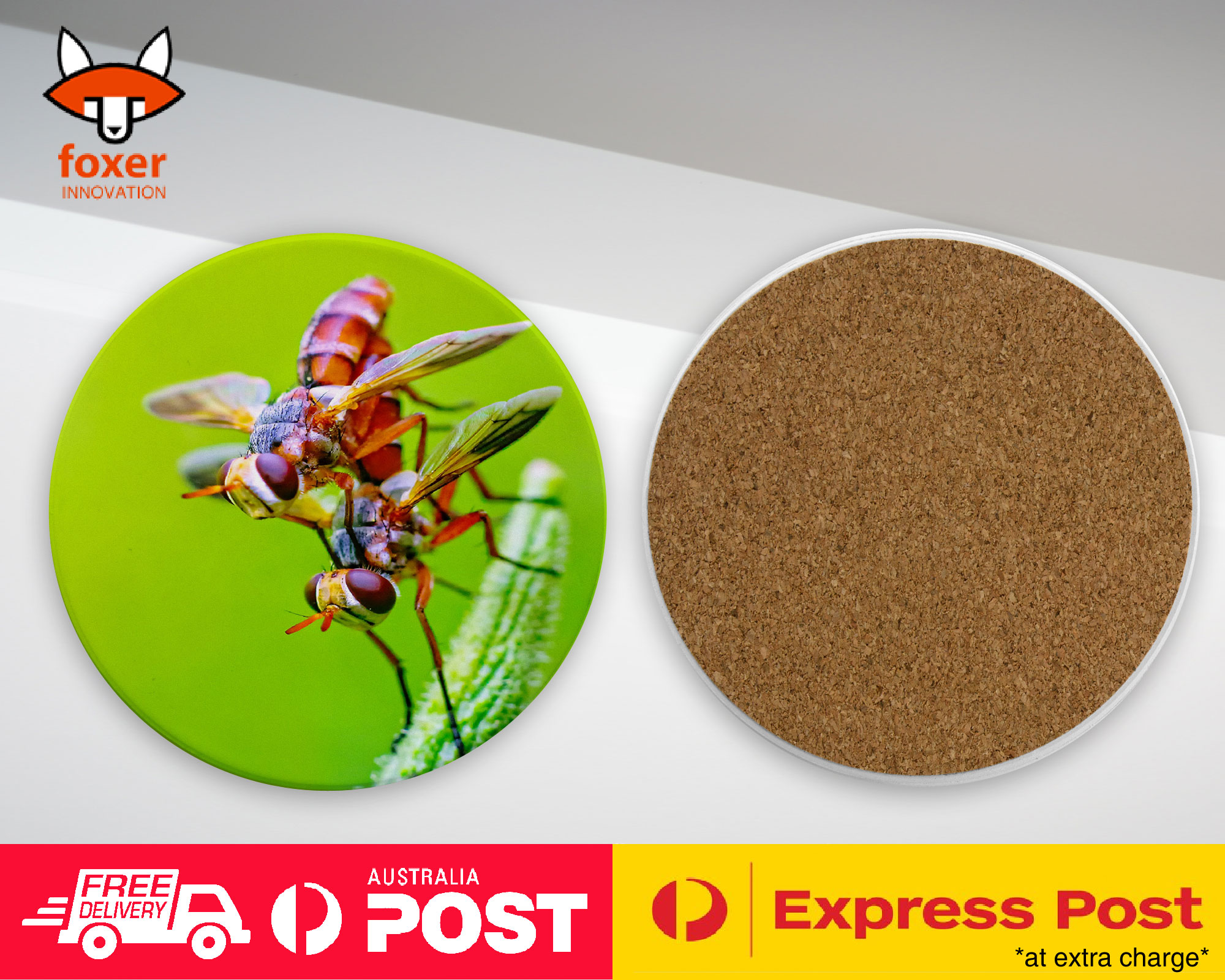 COASTER COFFEE DRINKING MAT|FUNNY MOSQUITO FLY INSECT MATING