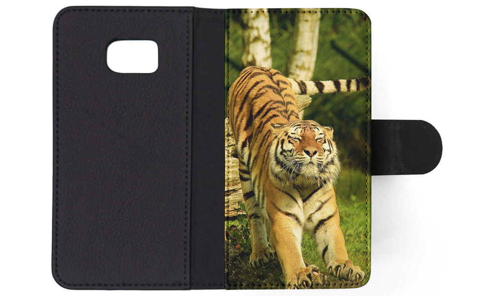 FLIP CASE FOR SAMSUNG GALAXY|CUTE FUNNY TIGER STRETCHING - Picture 114 of 120