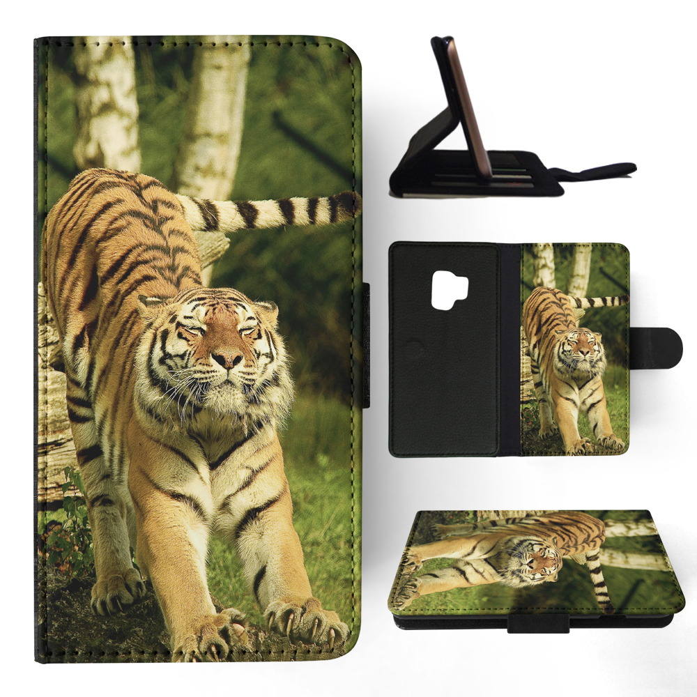 FLIP CASE FOR SAMSUNG GALAXY|CUTE FUNNY TIGER STRETCHING - Picture 96 of 120