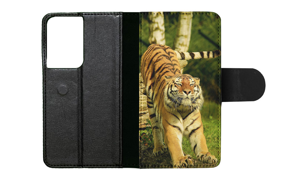 FLIP CASE FOR SAMSUNG GALAXY|CUTE FUNNY TIGER STRETCHING - Picture 54 of 120