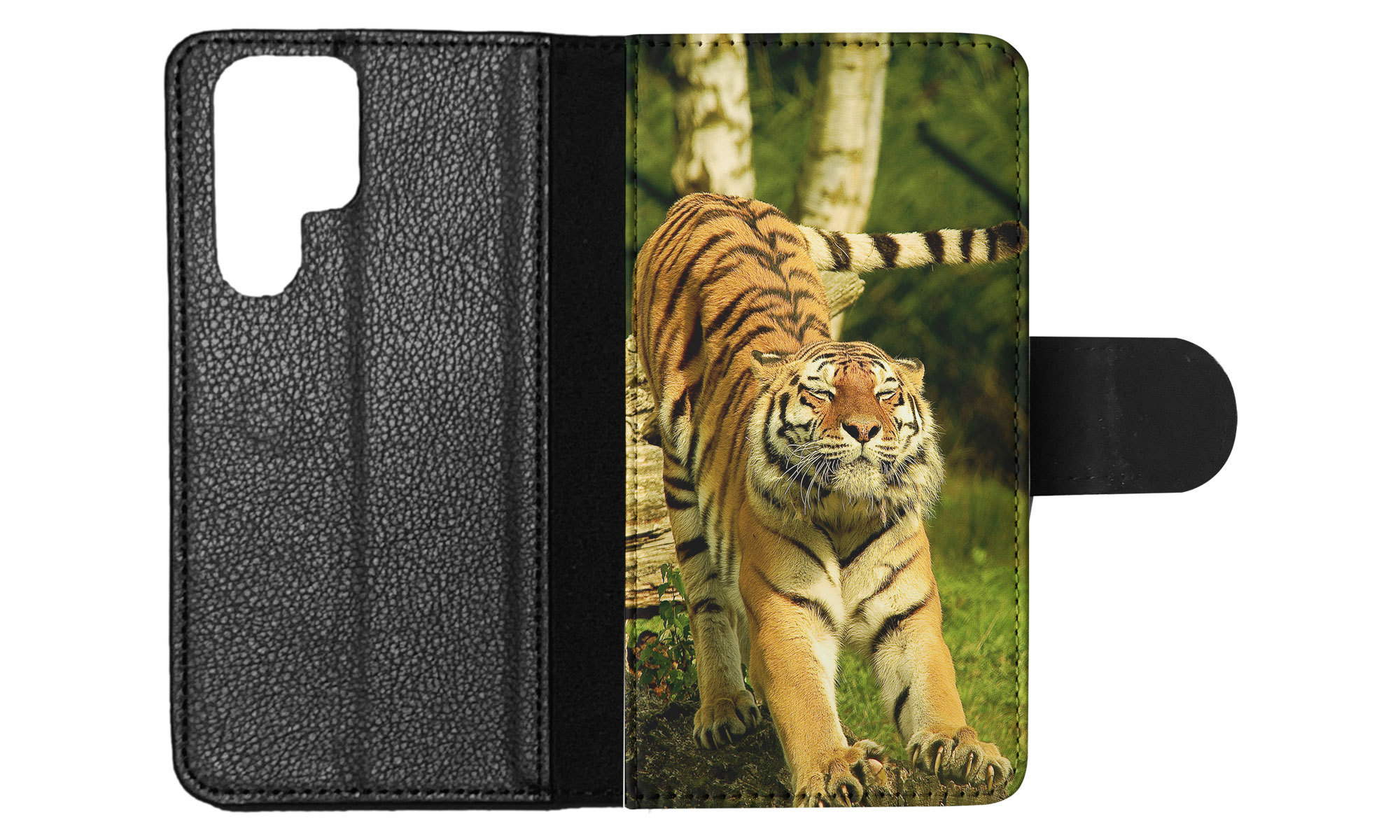 FLIP CASE FOR SAMSUNG GALAXY|CUTE FUNNY TIGER STRETCHING - Picture 39 of 120