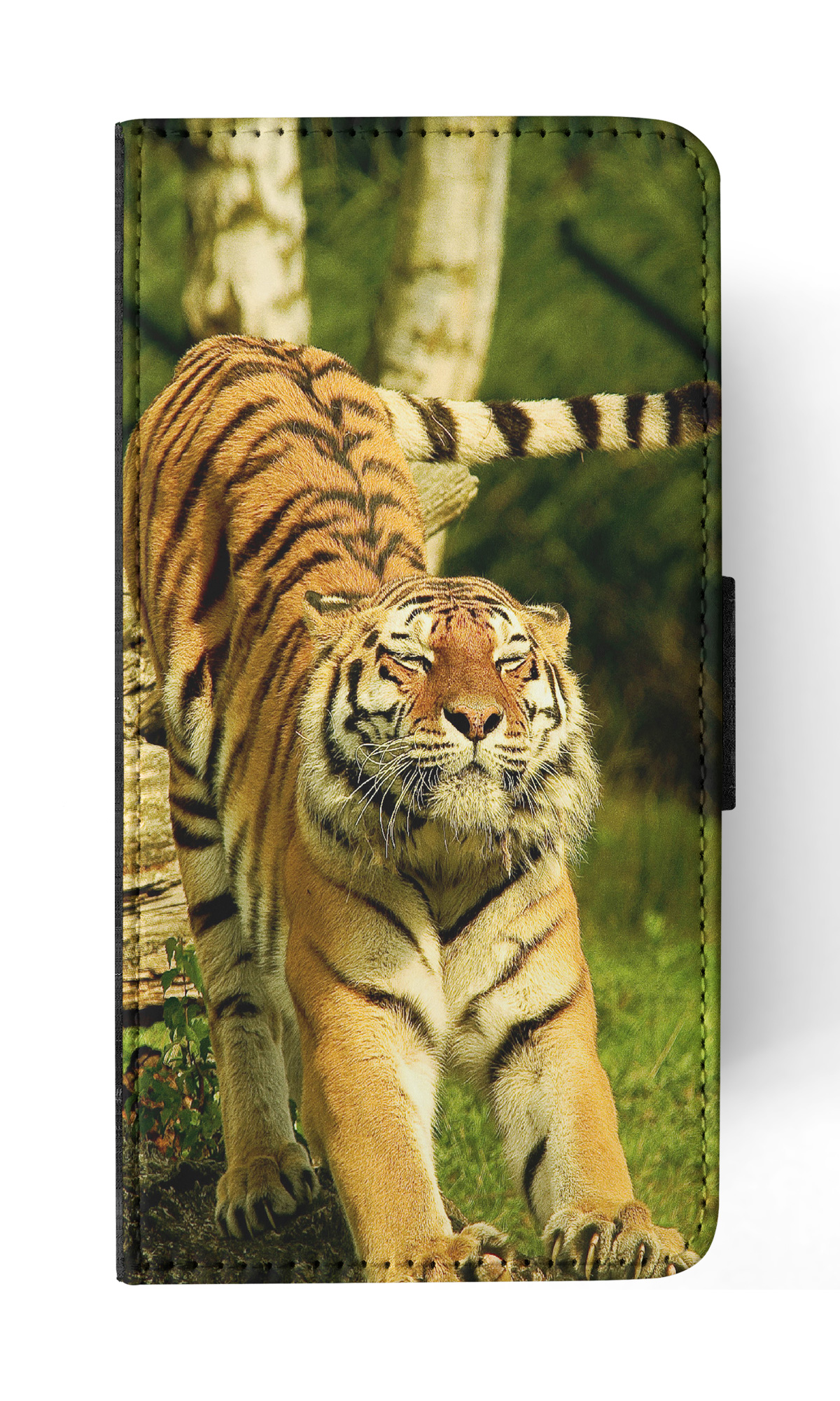 FLIP CASE FOR SAMSUNG GALAXY|CUTE FUNNY TIGER STRETCHING - Picture 17 of 120