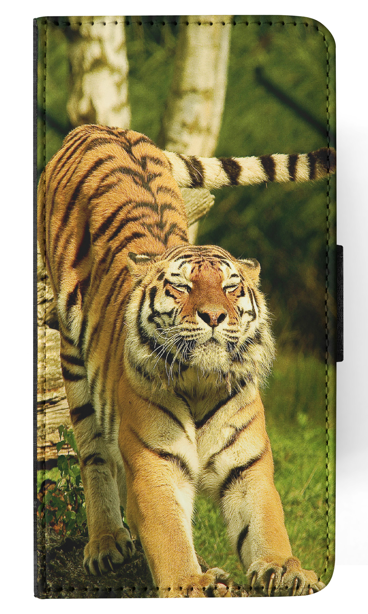 FLIP CASE FOR SAMSUNG GALAXY|CUTE FUNNY TIGER STRETCHING - Picture 12 of 120