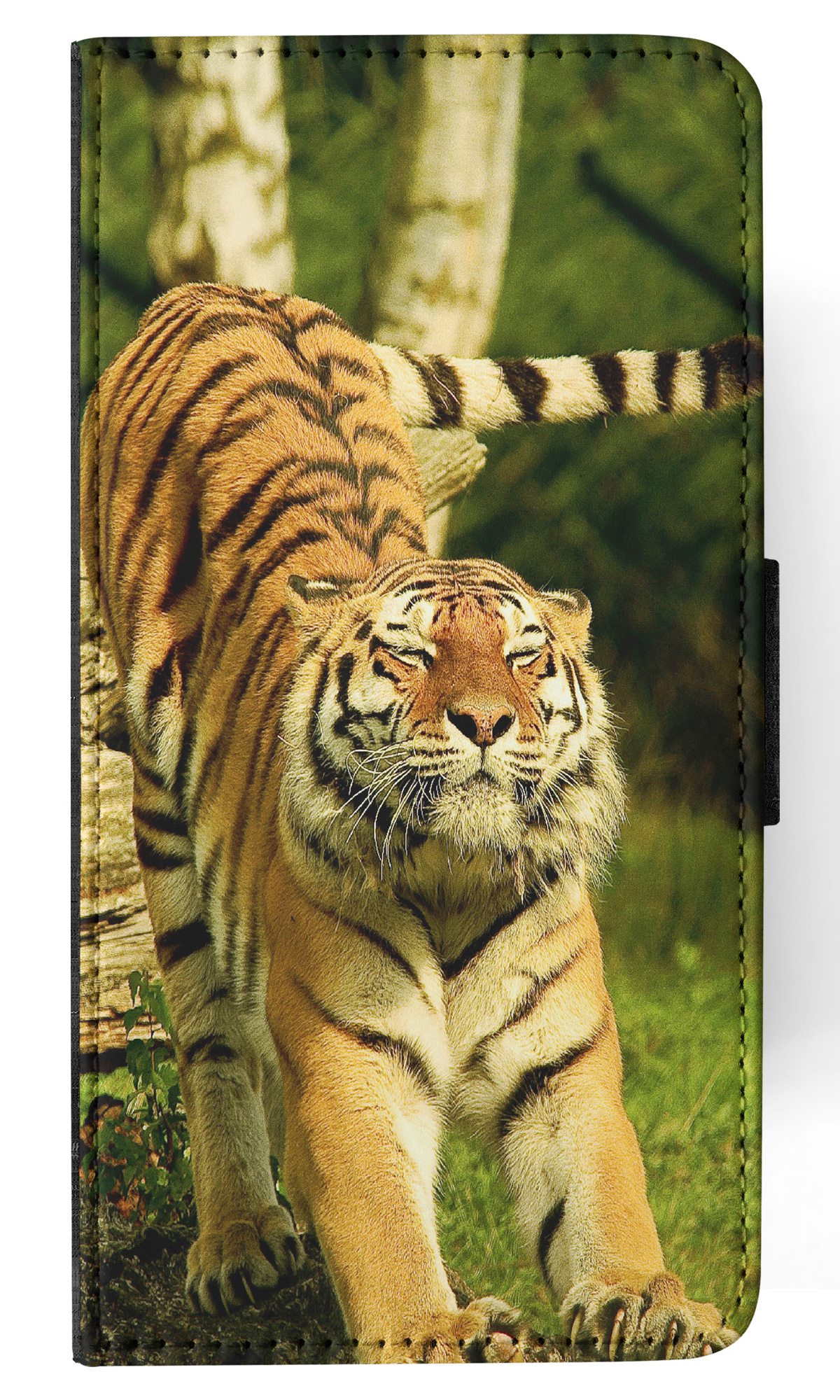 FLIP CASE FOR SAMSUNG GALAXY|CUTE FUNNY TIGER STRETCHING - Picture 7 of 120