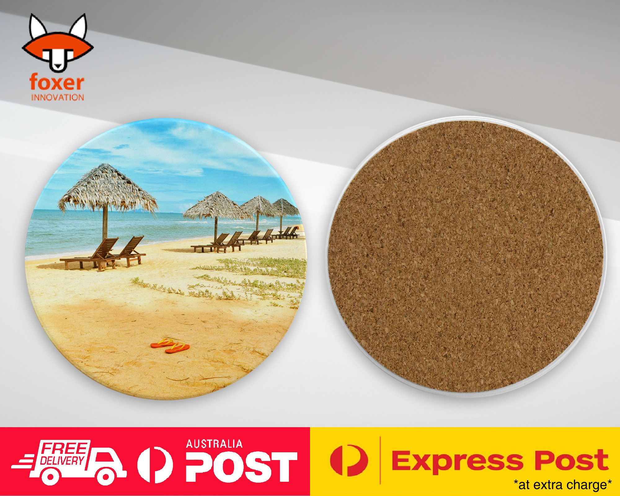COASTER COFFEE DRINKING MAT|BEAUTIFUL BEACH SUMMER RELAX