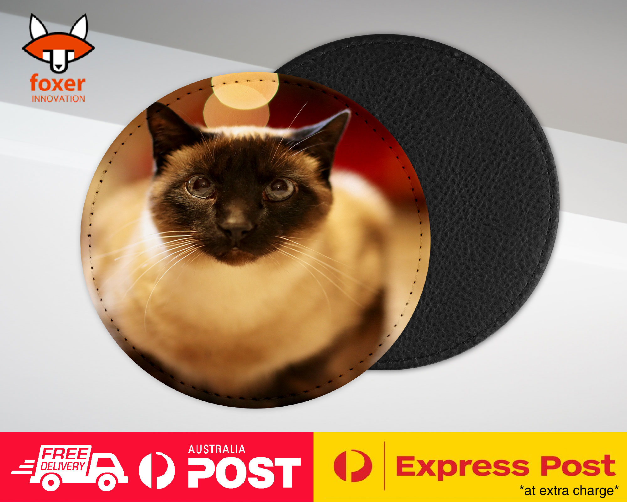 COASTER COFFEE DRINKING MAT|CUTE SIAMESE CAT KITTEN #2