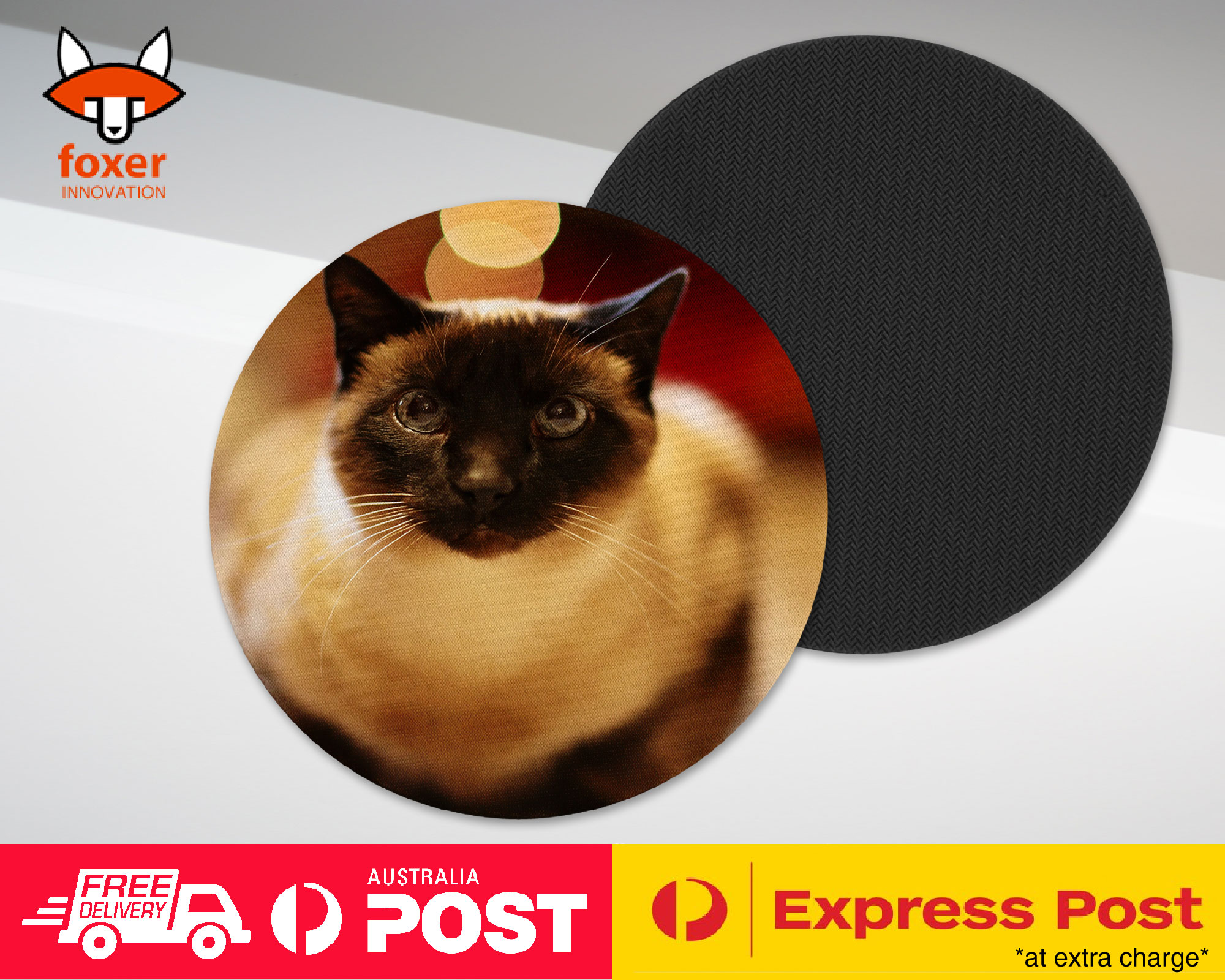 COASTER COFFEE DRINKING MAT|CUTE SIAMESE CAT KITTEN #2