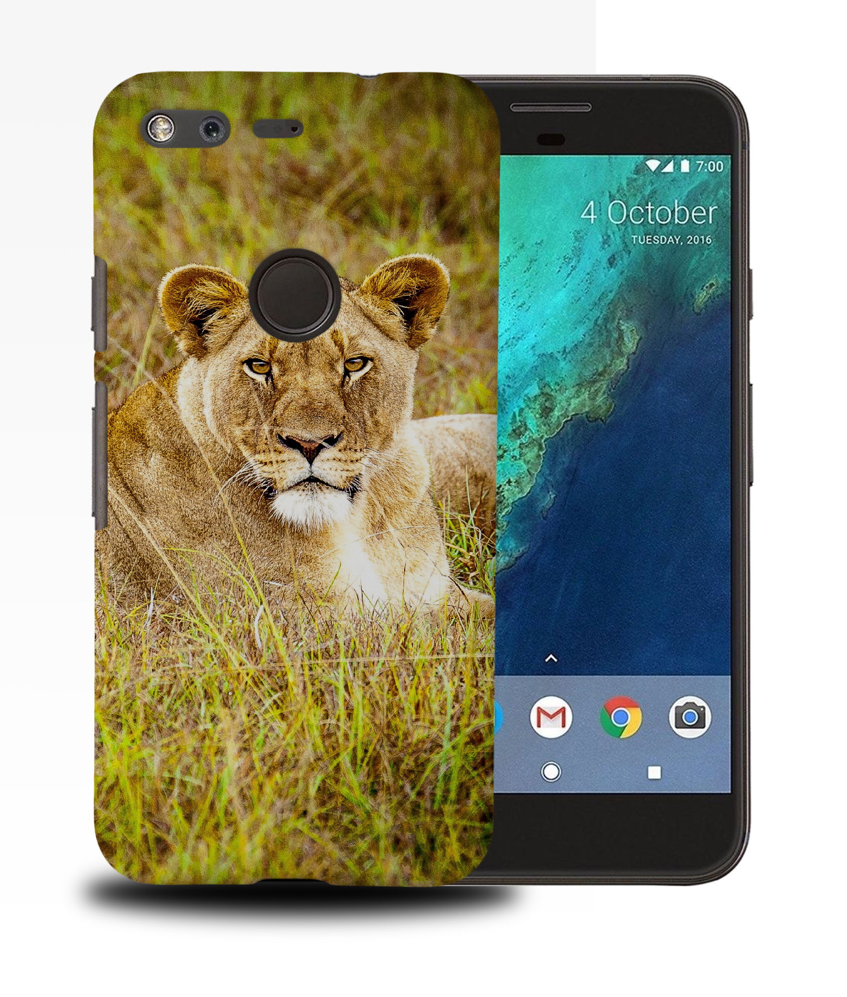 CASE COVER FOR GOOGLE PIXEL|AFRICAN LION RESTING ANIMAL - Foto 11 di 11