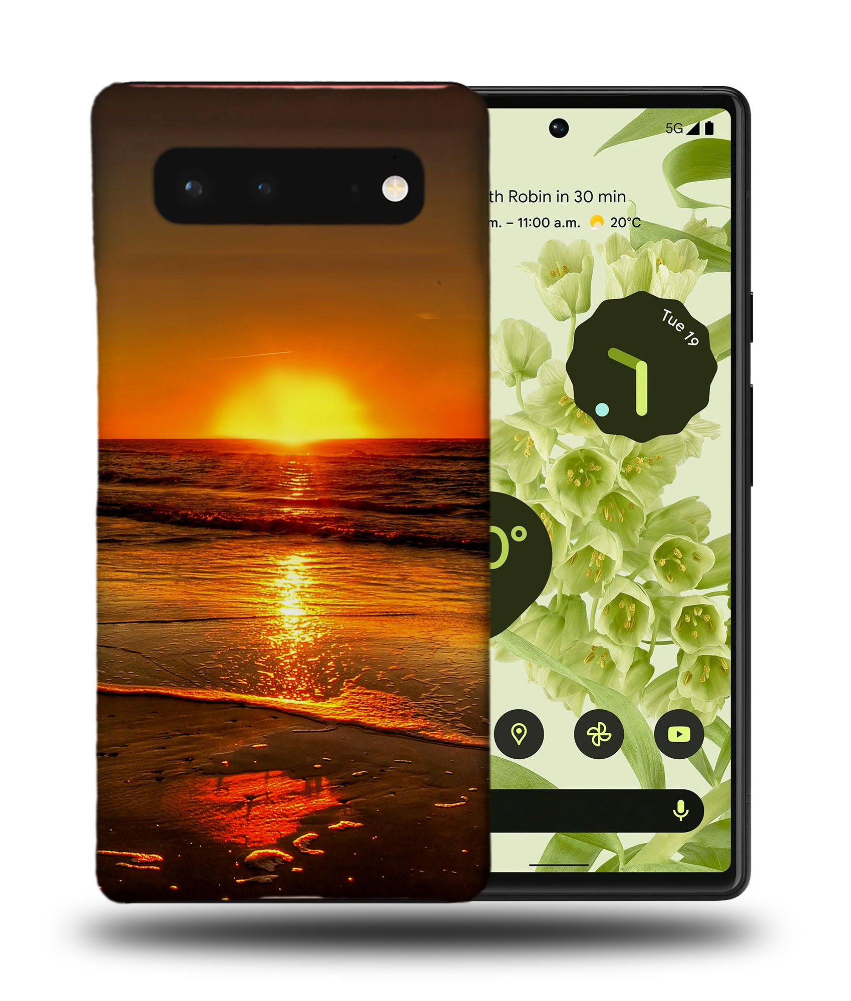 CASE COVER FOR GOOGLE PIXEL|SUNSET OVER THE BEACH OCEAN - 第 3/11 張圖片