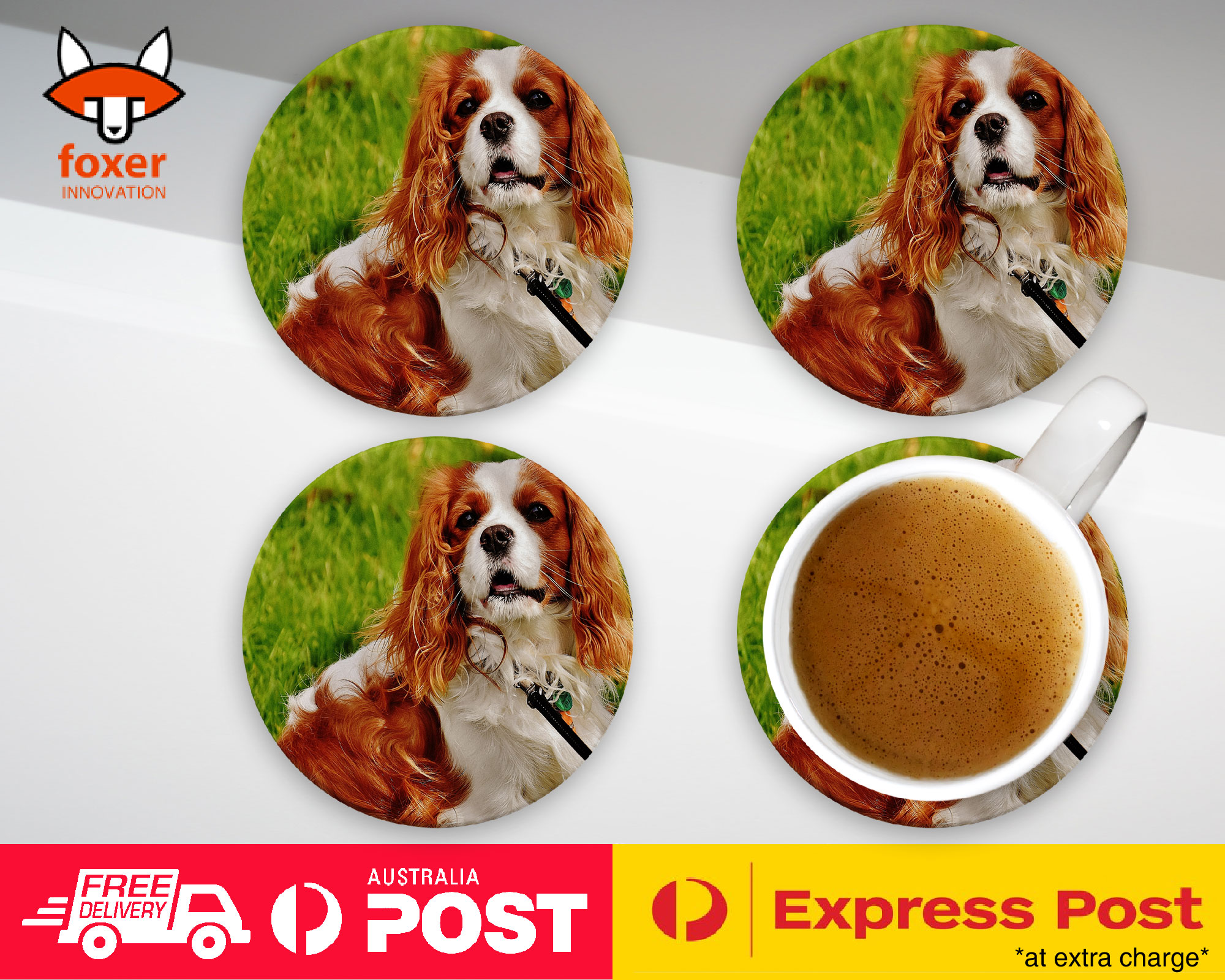 COASTER COFFEE DRINKING MAT|CUTE COCKER SPANIEL DOG PUPPY #1
