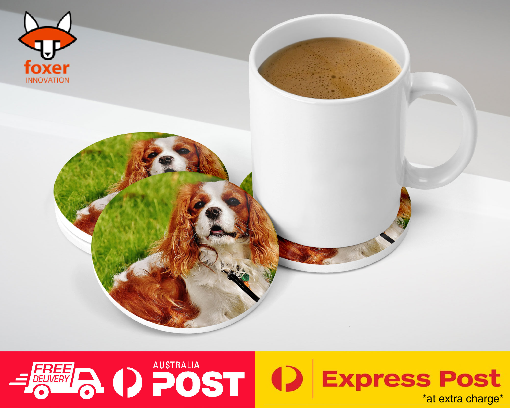 COASTER COFFEE DRINKING MAT|CUTE COCKER SPANIEL DOG PUPPY #1