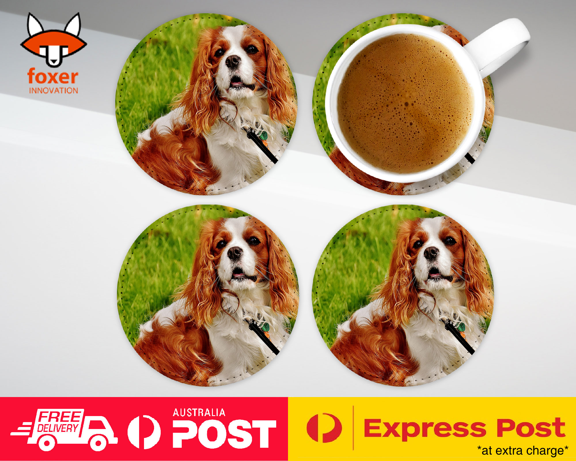 COASTER COFFEE DRINKING MAT|CUTE COCKER SPANIEL DOG PUPPY #1