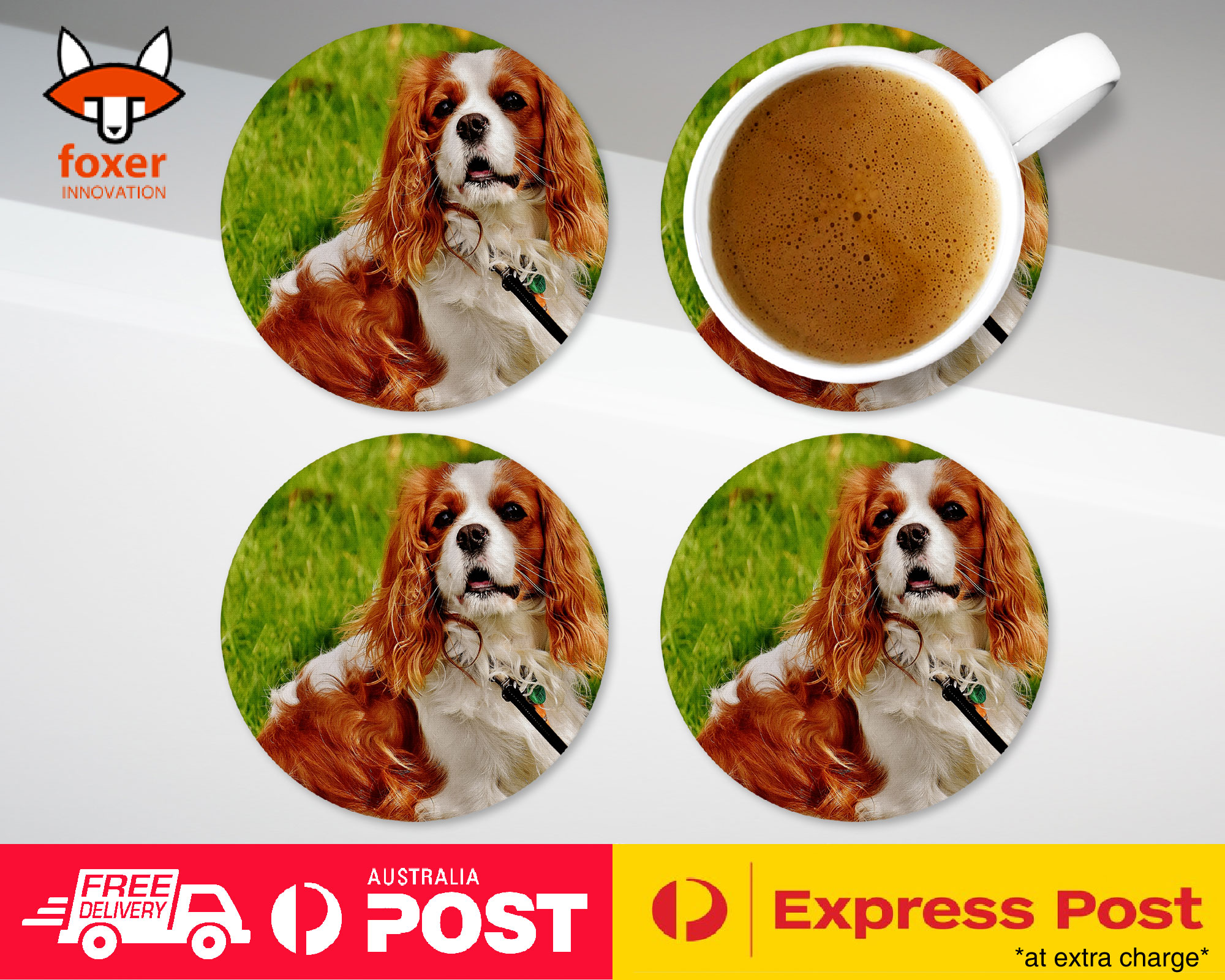COASTER COFFEE DRINKING MAT|CUTE COCKER SPANIEL DOG PUPPY #1