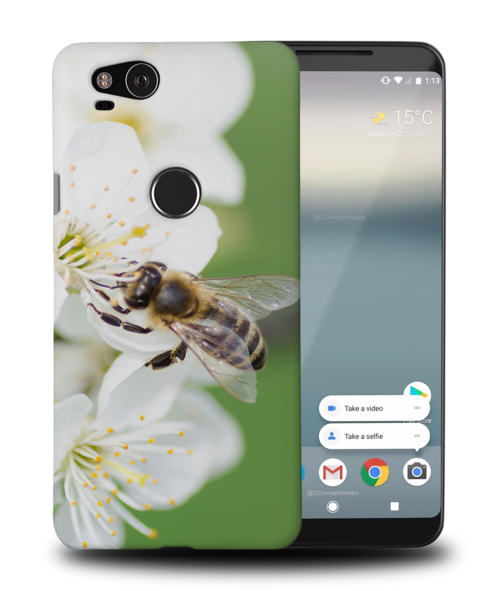 FUNDA FUNDA PARA GOOGLE PIXEL|FLOR POLINIZADORA DE INSECTOS ABEJA #14 - Imagen 9 de 11