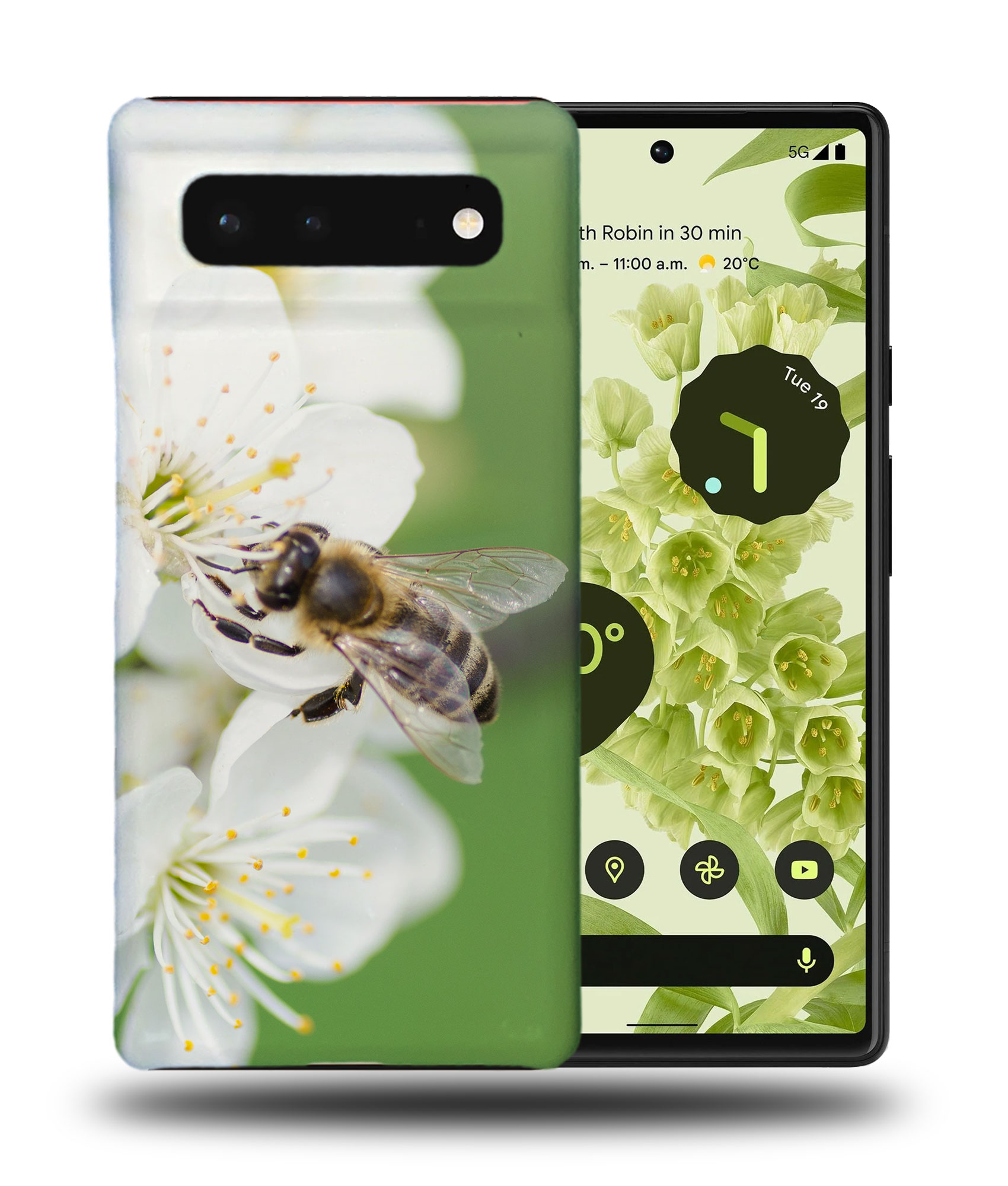 FUNDA FUNDA PARA GOOGLE PIXEL|FLOR POLINIZADORA DE INSECTOS ABEJA #14 - Imagen 3 de 11