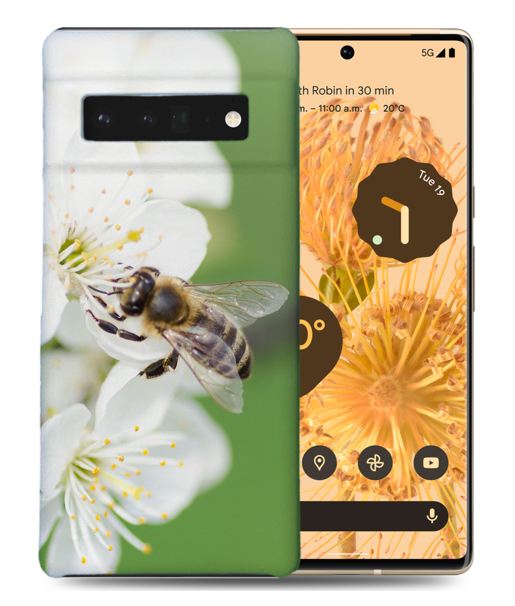 FUNDA FUNDA PARA GOOGLE PIXEL|FLOR POLINIZADORA DE INSECTOS ABEJA #14 - Imagen 2 de 11