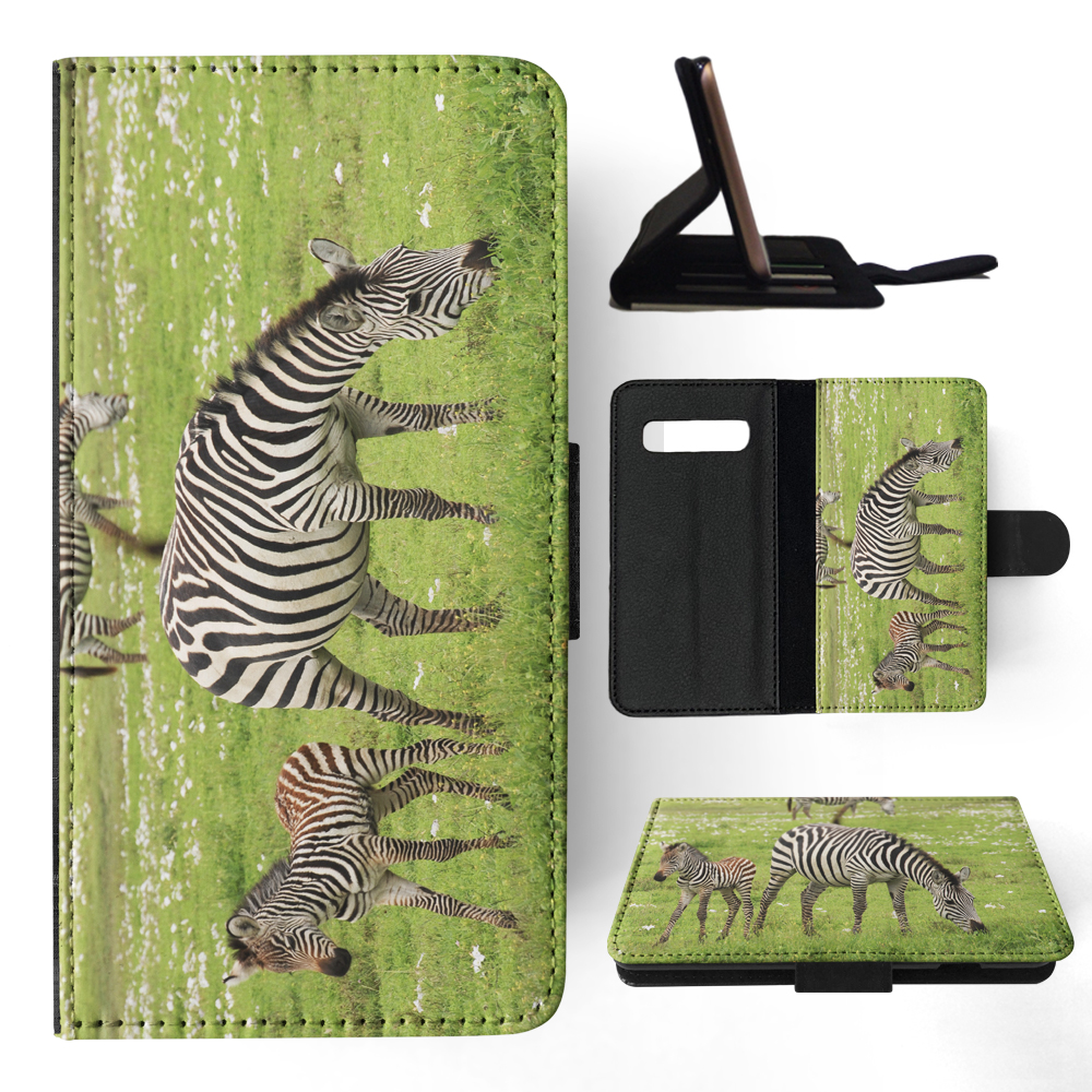 FLIP CASE FOR SAMSUNG GALAXY|AFRICAN ZEBRA ANIMAL WITH FOAL - Picture 86 of 120