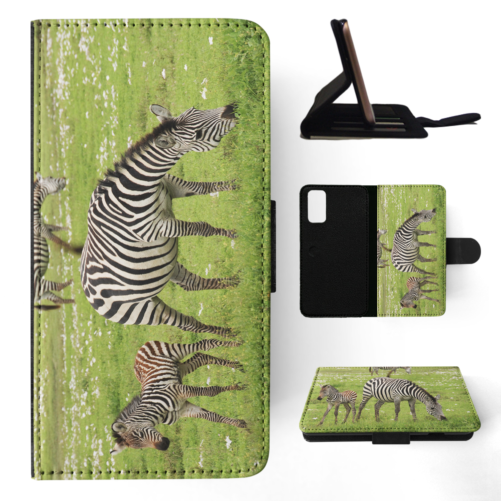 FLIP CASE FOR SAMSUNG GALAXY|AFRICAN ZEBRA ANIMAL WITH FOAL - Picture 76 of 120