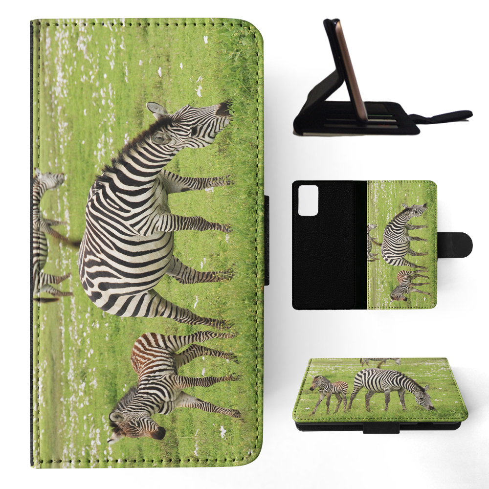 FLIP CASE FOR SAMSUNG GALAXY|AFRICAN ZEBRA ANIMAL WITH FOAL - Picture 71 of 120