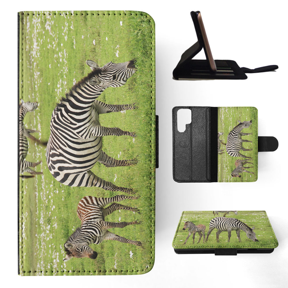 FLIP CASE FOR SAMSUNG GALAXY|AFRICAN ZEBRA ANIMAL WITH FOAL - Picture 36 of 120