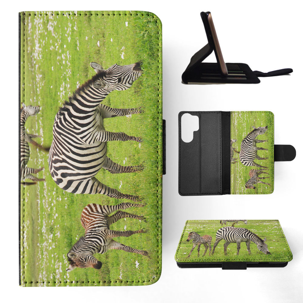 FLIP CASE FOR SAMSUNG GALAXY|AFRICAN ZEBRA ANIMAL WITH FOAL - Picture 21 of 120