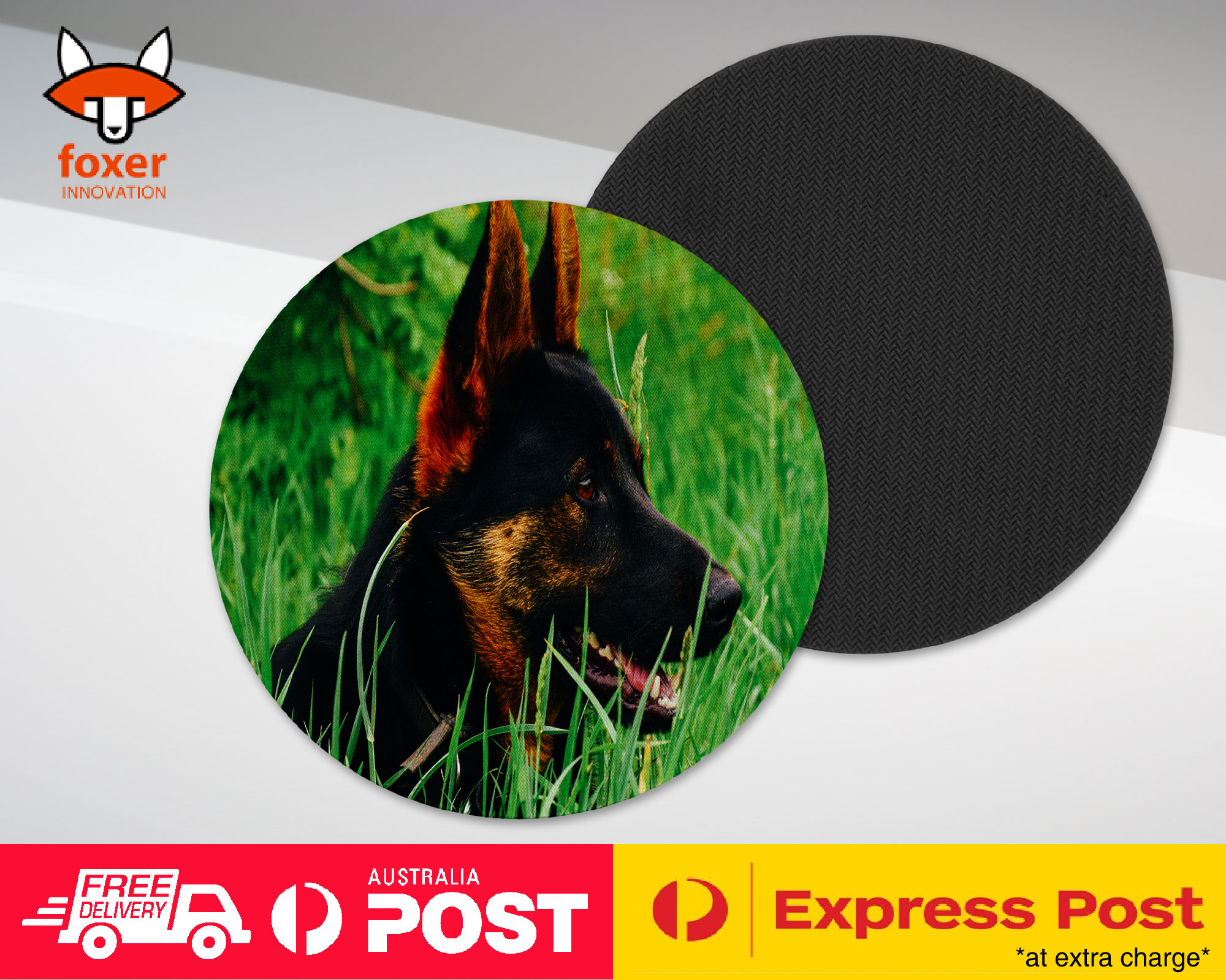 COASTER COFFEE DRINKING MAT|ADORABLE GERMAN SHEPHERD DOG #3