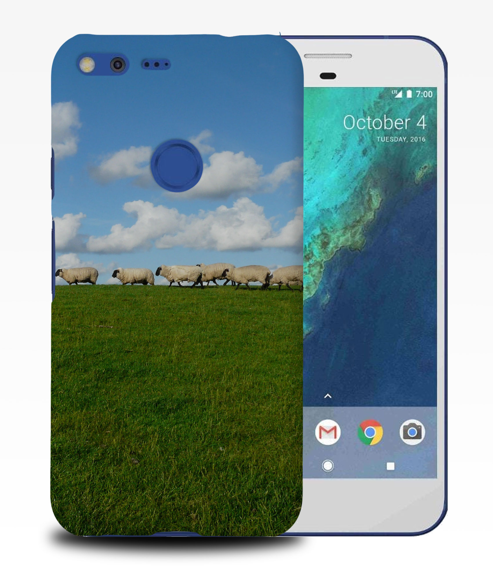 FUNDA PARA GOOGLE PIXEL|LINDA GRANJA CORDERO OVEJA FAMILIA #3 - Imagen 10 de 11