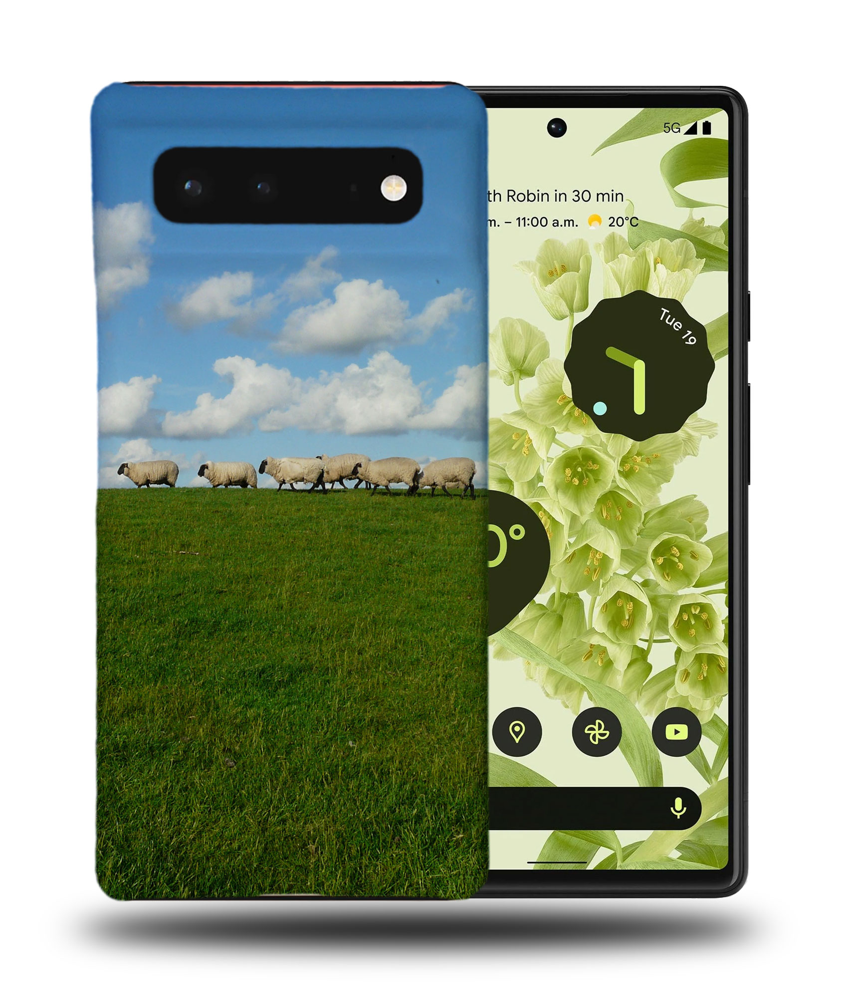 FUNDA PARA GOOGLE PIXEL|LINDA GRANJA CORDERO OVEJA FAMILIA #3 - Imagen 3 de 11