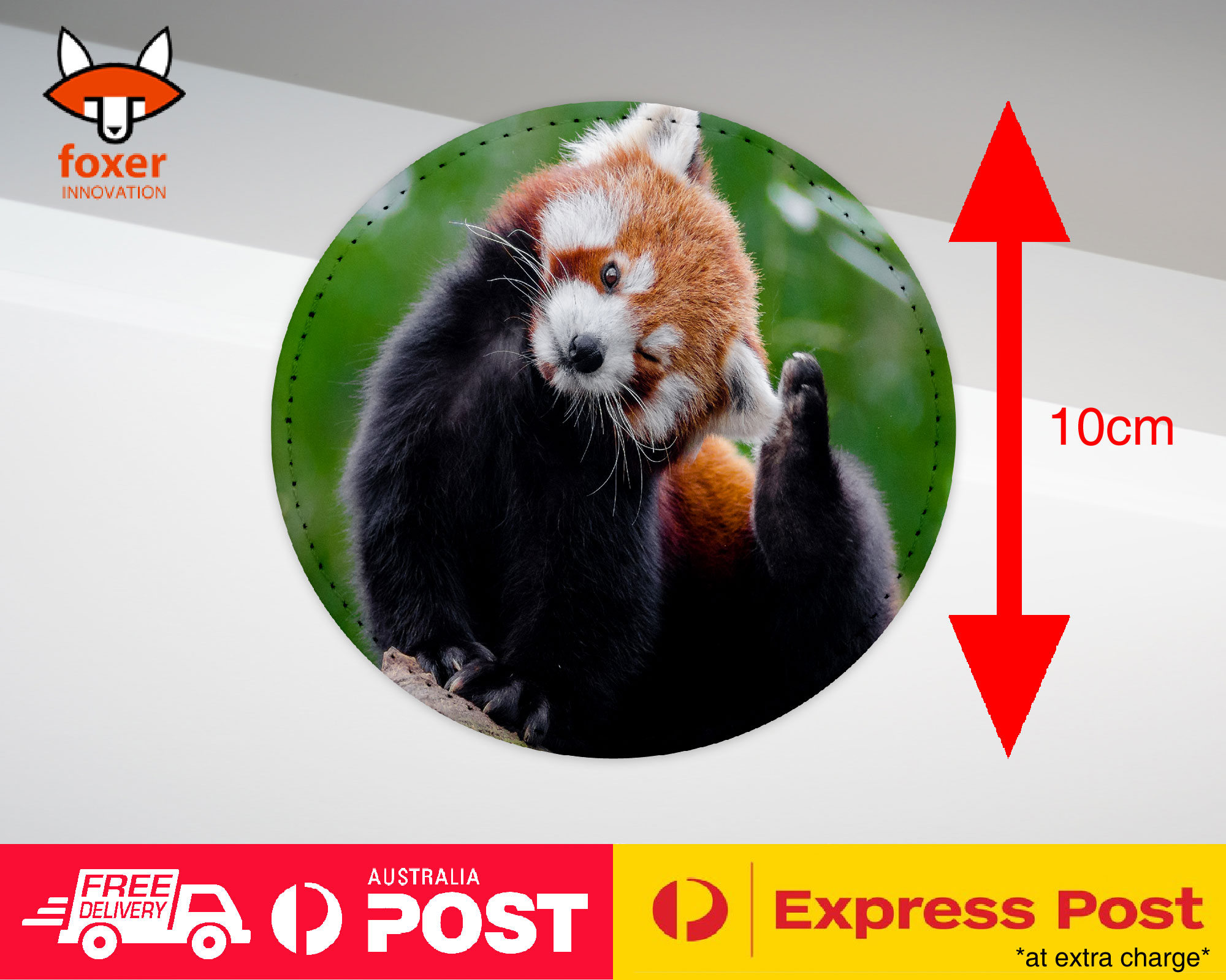 COASTER COFFEE DRINKING MAT|CUTE RED PANDA ANIMAL RACOON #9