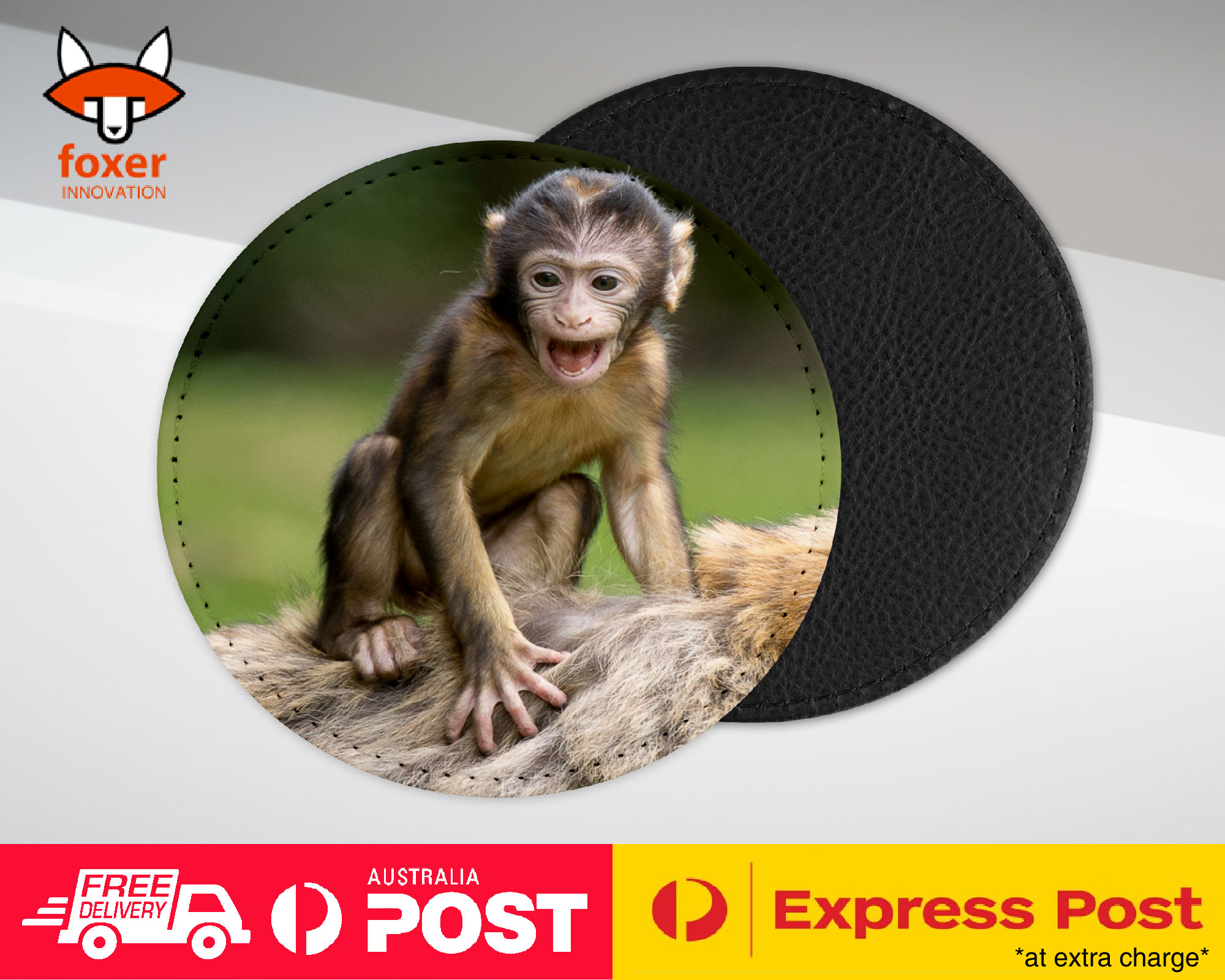 COASTER COFFEE DRINKING MAT|CUTE BABY INFANT MONKEY APE