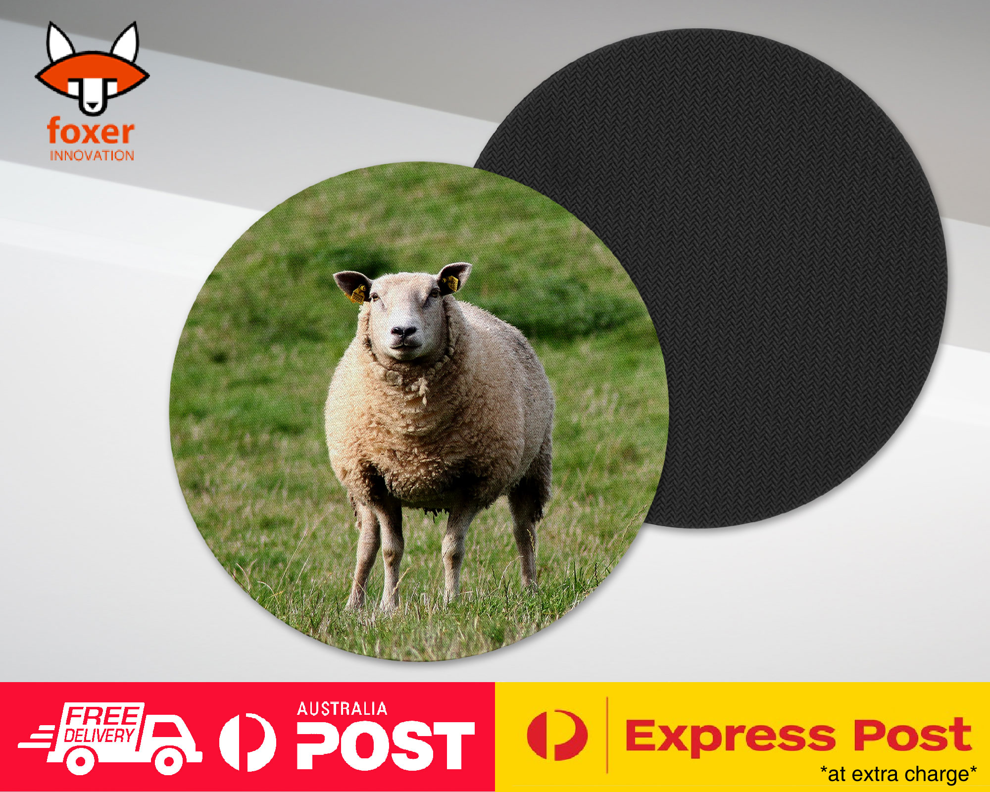 COASTER COFFEE DRINKING MAT|CUTE LAMB SHEEP GOAT FARM #2