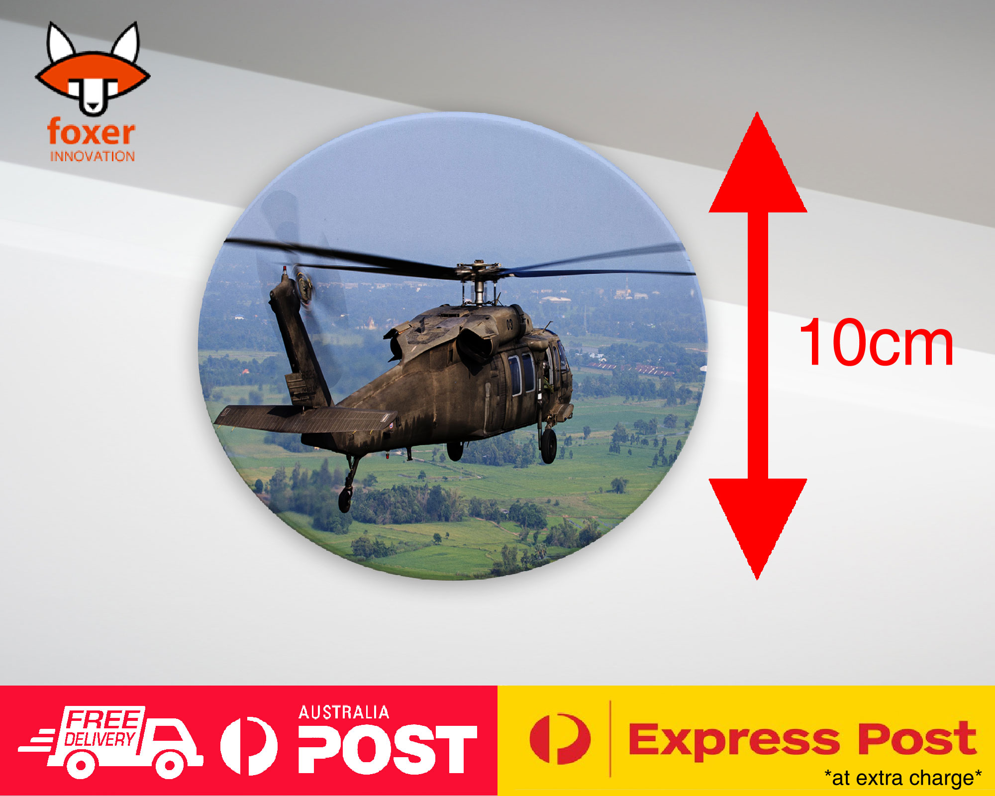 COASTER COFFEE DRINKING MAT|COOL APACHE HELICOPTER ARMY WAR