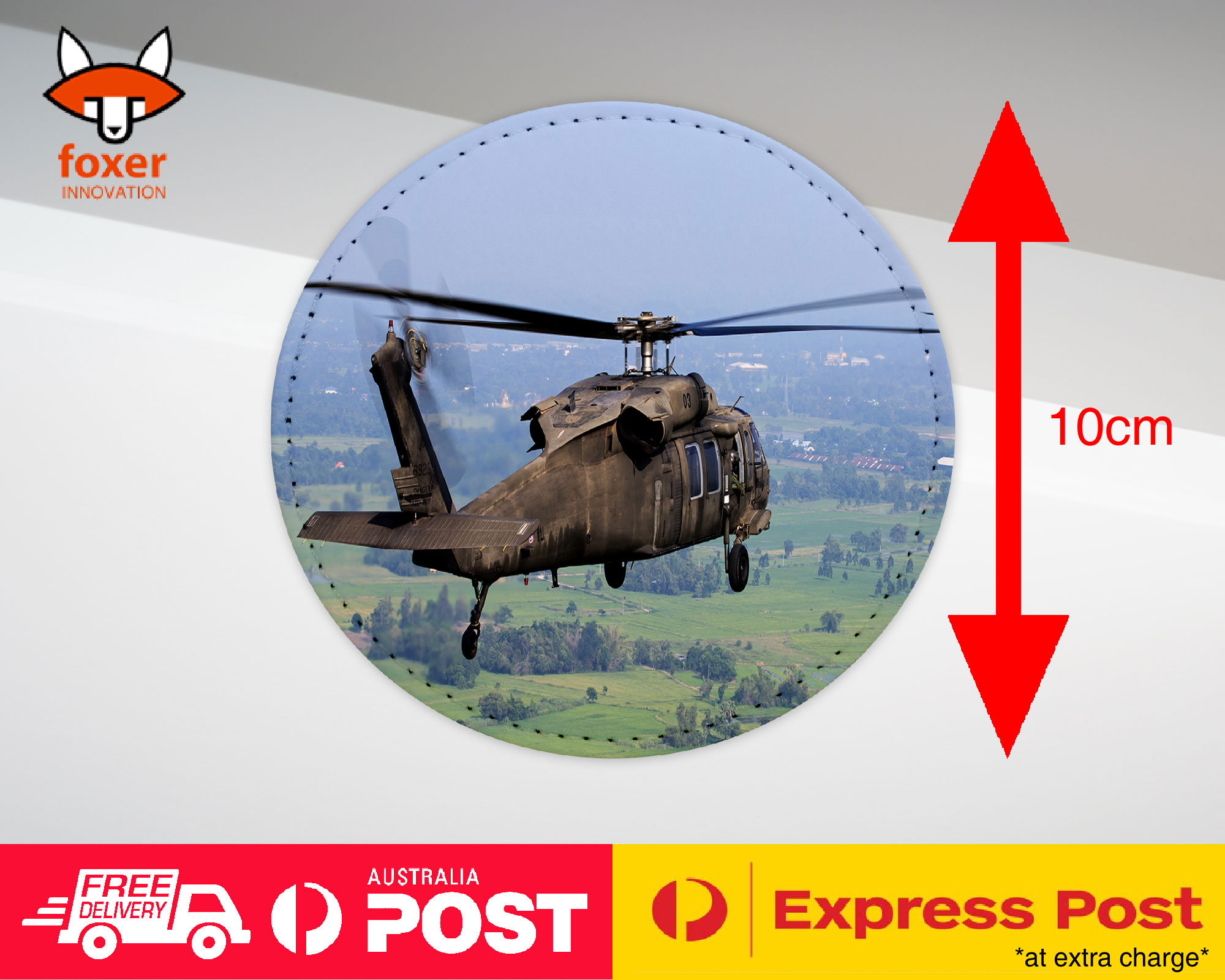 COASTER COFFEE DRINKING MAT|COOL APACHE HELICOPTER ARMY WAR