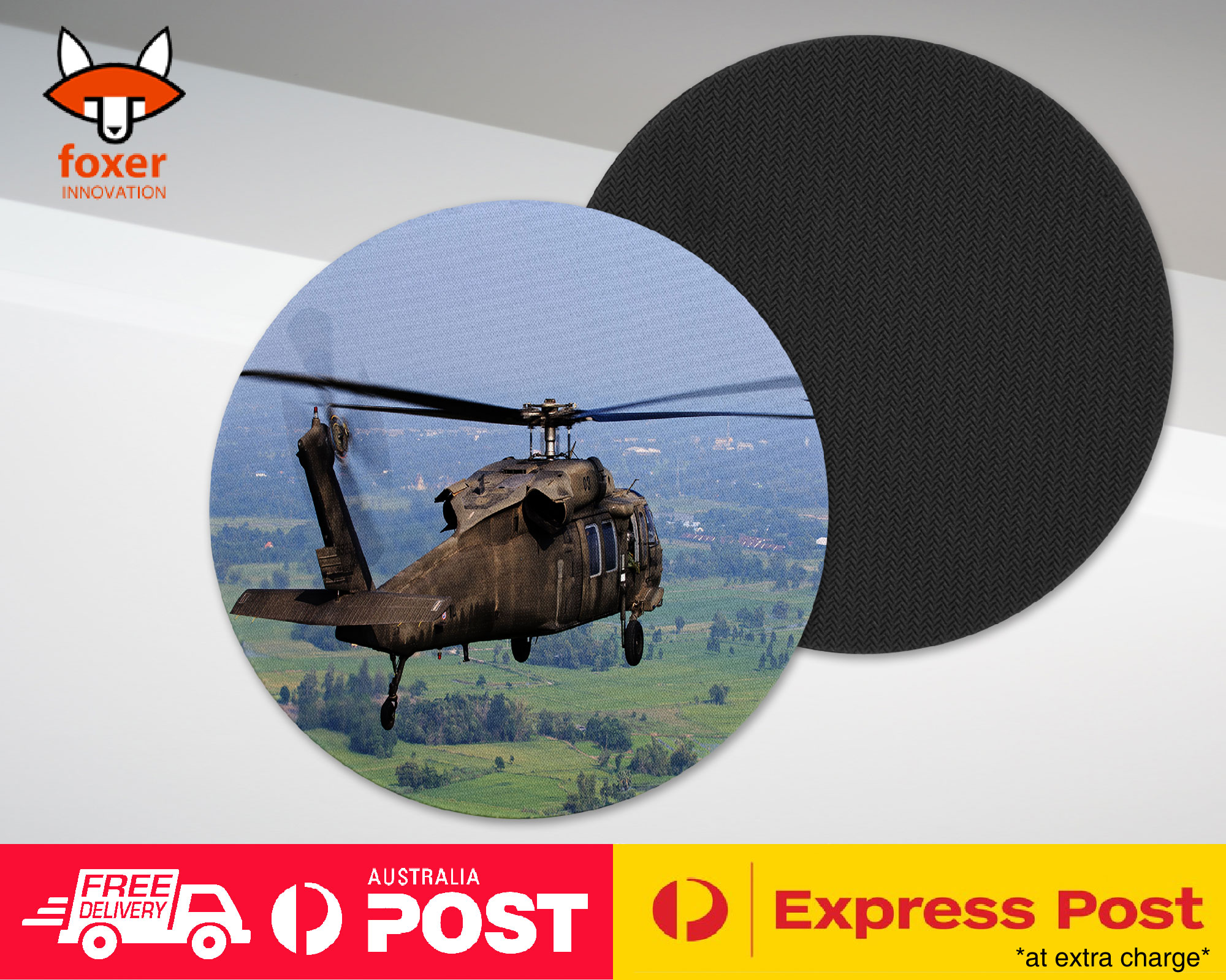 COASTER COFFEE DRINKING MAT|COOL APACHE HELICOPTER ARMY WAR