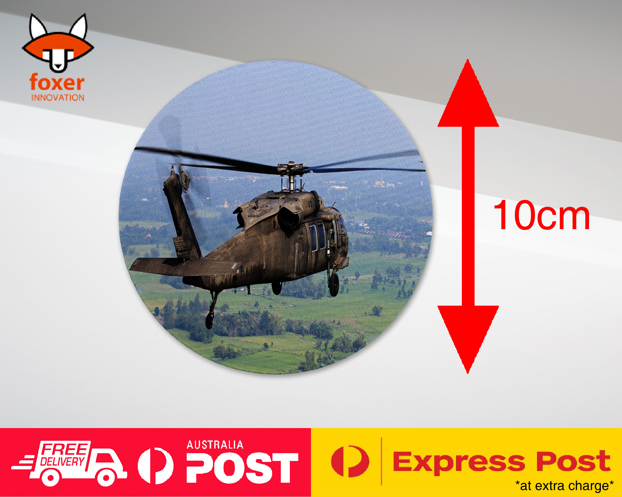 COASTER COFFEE DRINKING MAT|COOL APACHE HELICOPTER ARMY WAR