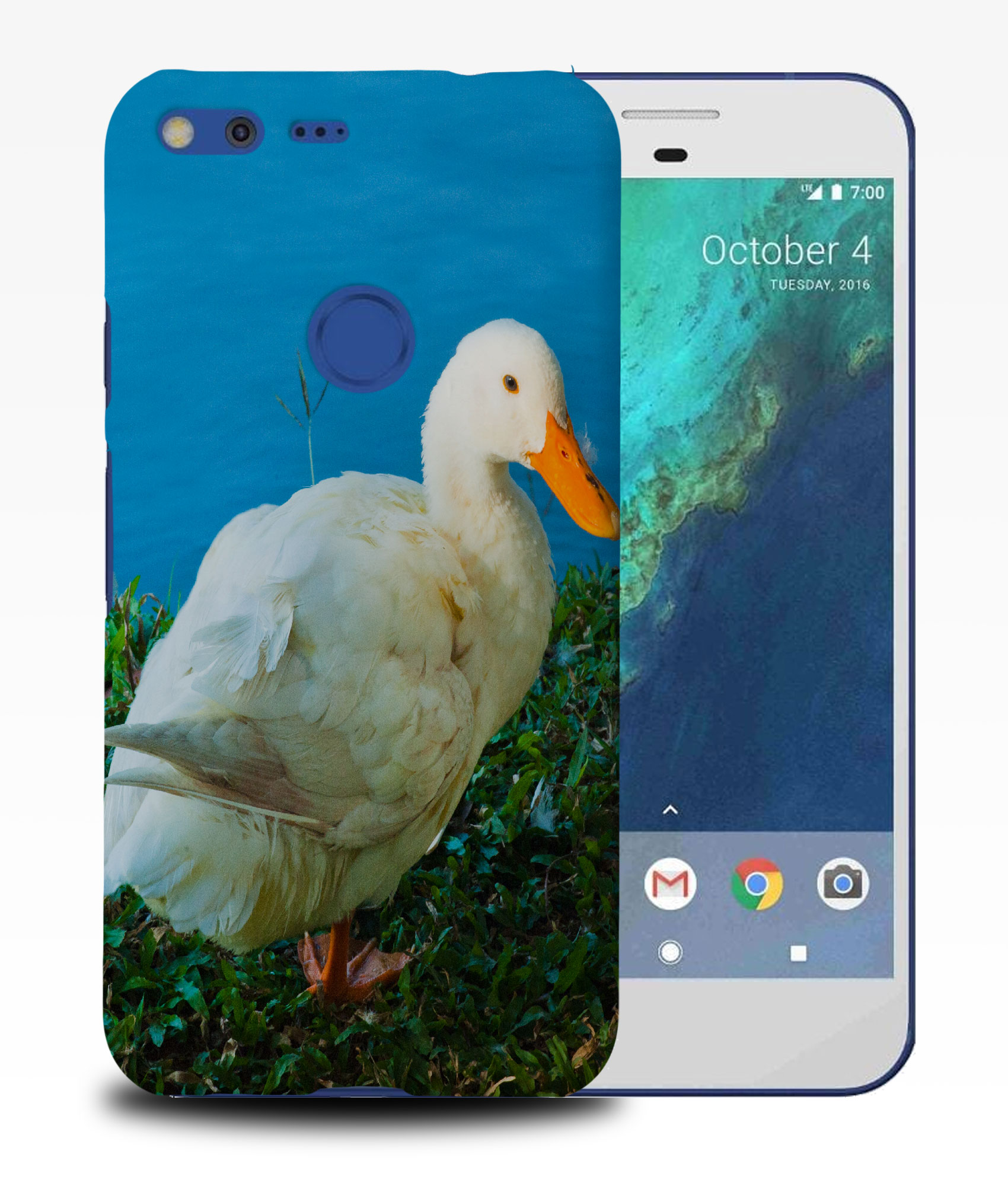 CASE COVER FOR GOOGLE PIXEL|CUTE WHITE GOOSE BIRD #2 - Picture 10 of 11