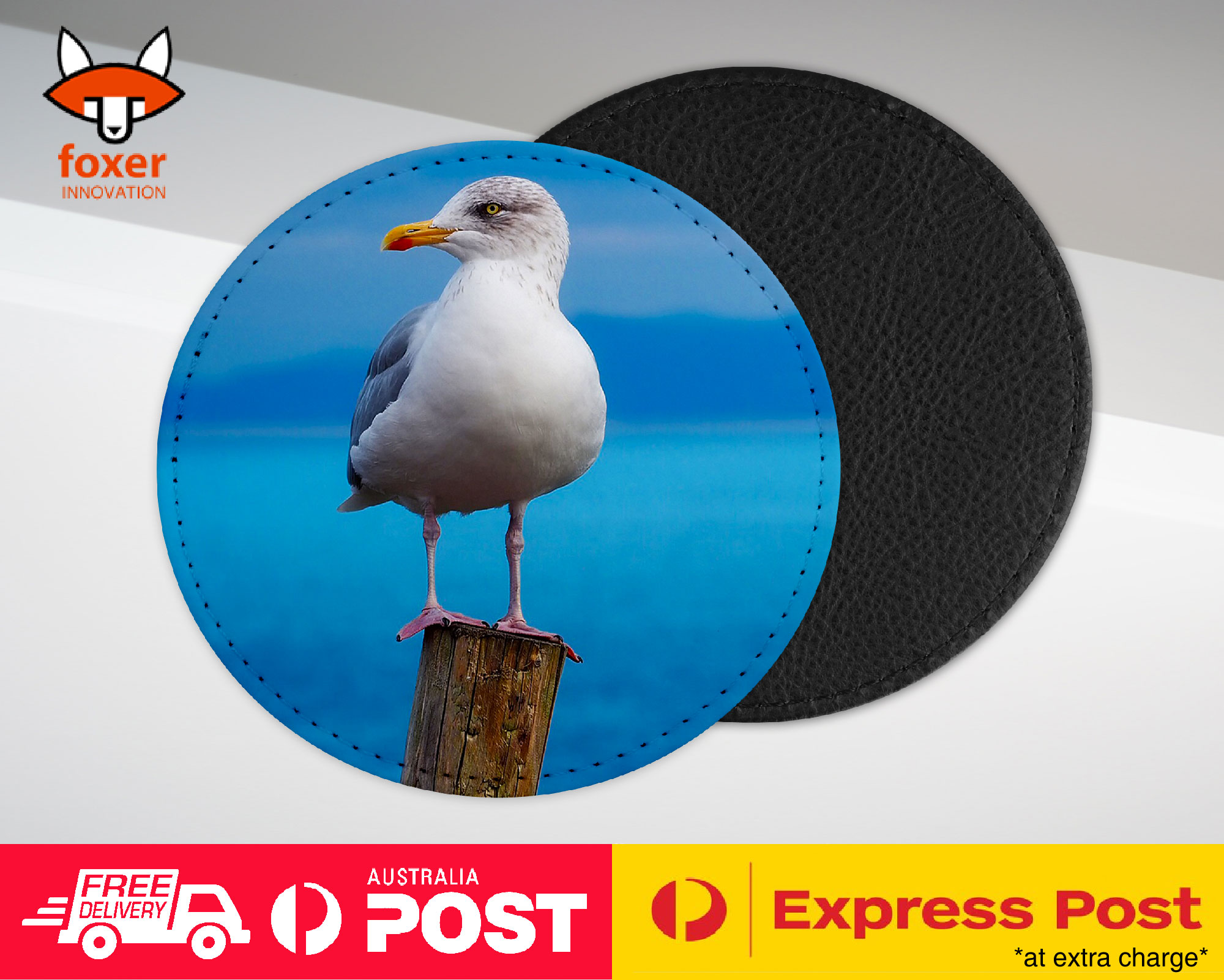 COASTER COFFEE DRINKING MAT|SEAGULL GULL BIRD SEABIRD #3