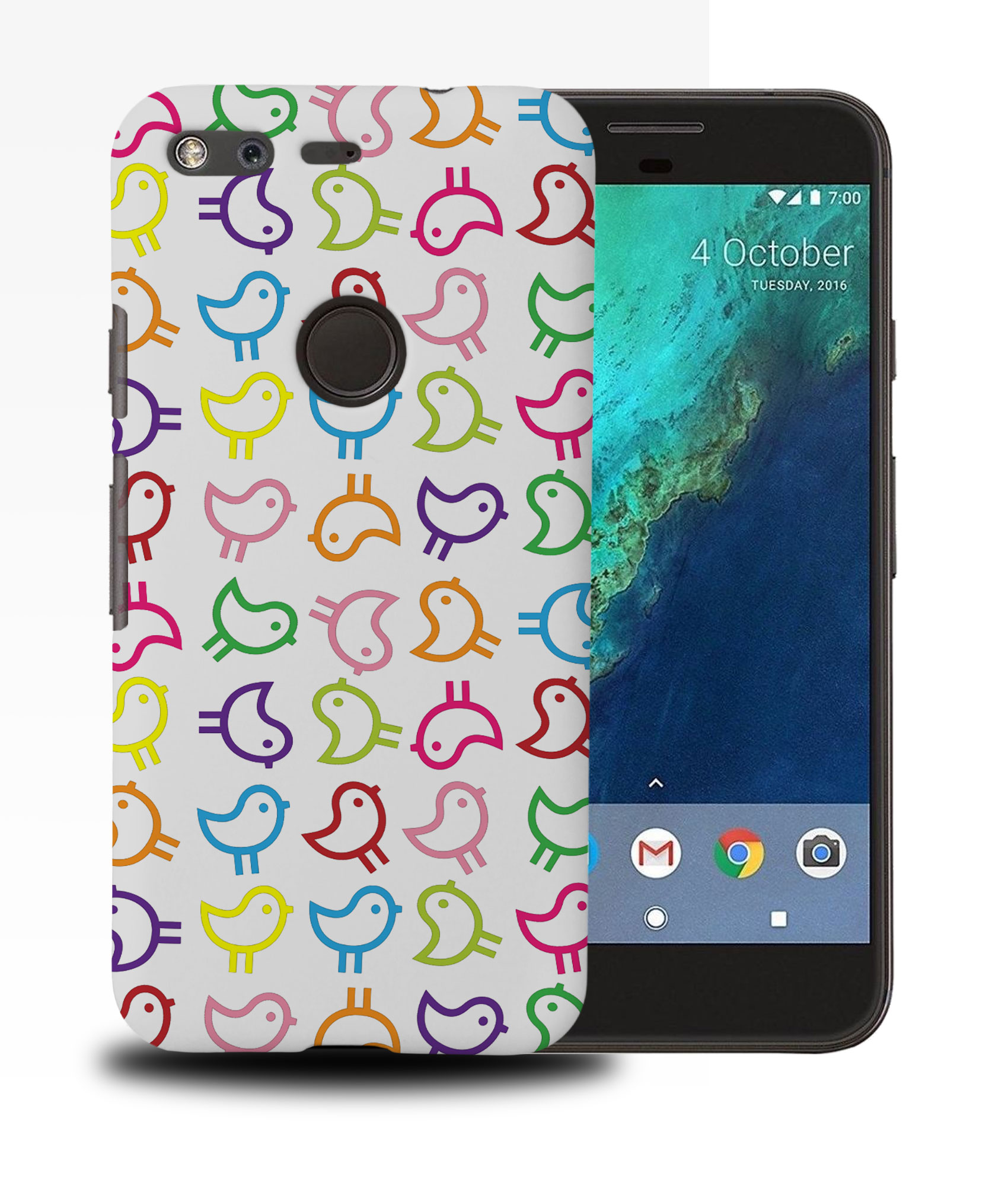 CASE COVER FOR GOOGLE PIXEL|RAINBOW BIRD ANIMAL PATTERN #1 - Picture 11 of 11