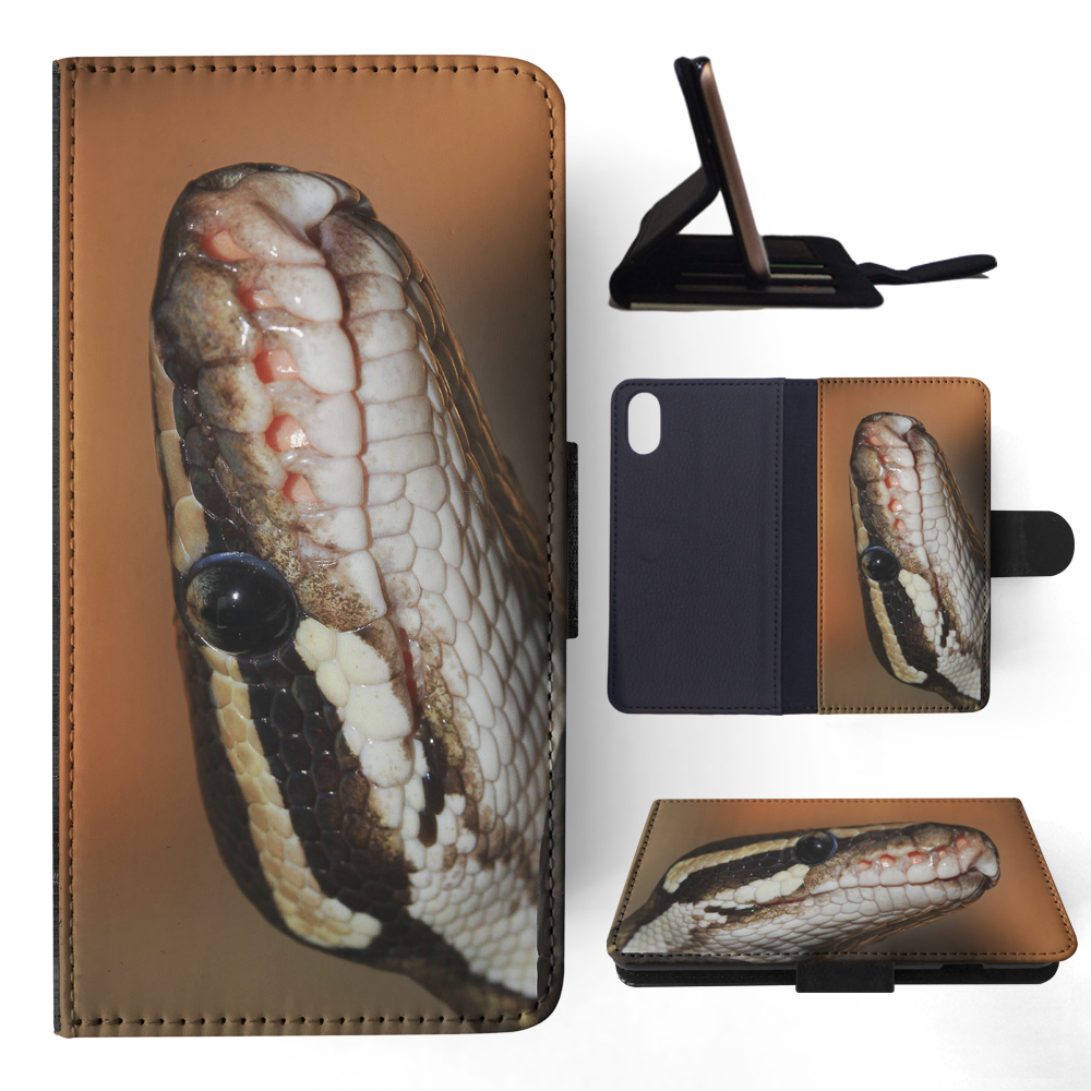 FLIP CASE FOR APPLE IPHONE|GREEN SLITHER SNAKE REPTILE #5 - Foto 114 di 193