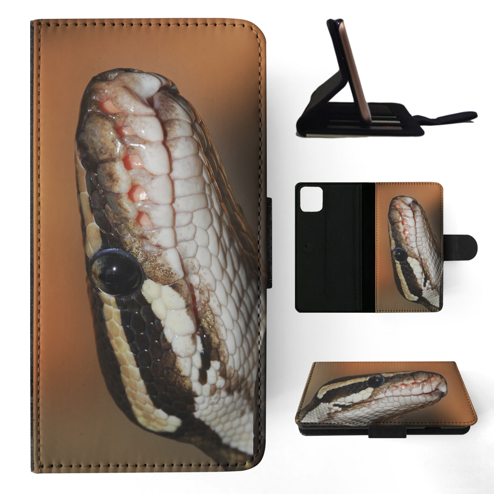 FLIP CASE FOR APPLE IPHONE|GREEN SLITHER SNAKE REPTILE #5 - Foto 94 di 193