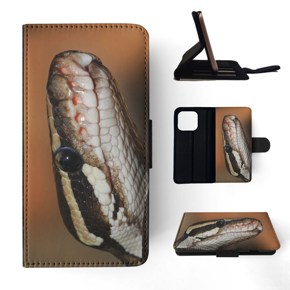 FLIP CASE FOR APPLE IPHONE|GREEN SLITHER SNAKE REPTILE #5 - Foto 71 di 193