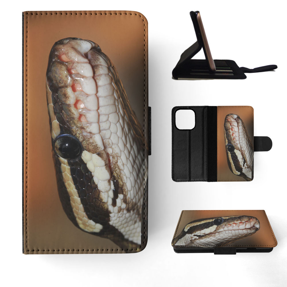 FLIP CASE FOR APPLE IPHONE|GREEN SLITHER SNAKE REPTILE #5 - Foto 51 di 193